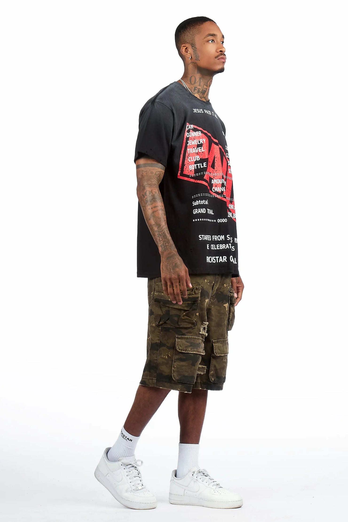 Savion Camo Denim Short