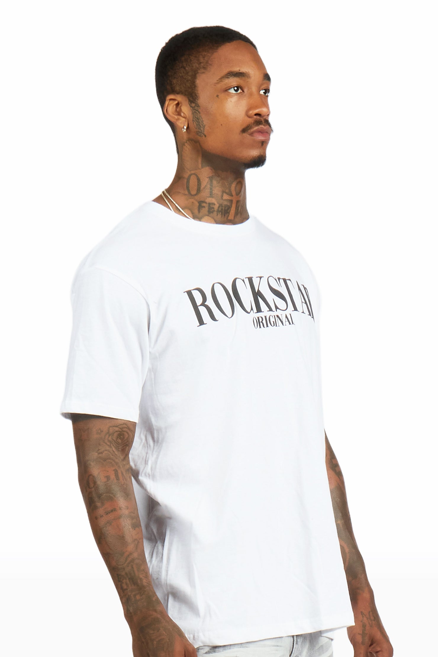 Octavio 2.0 White/Black Oversized Graphic T-Shirt