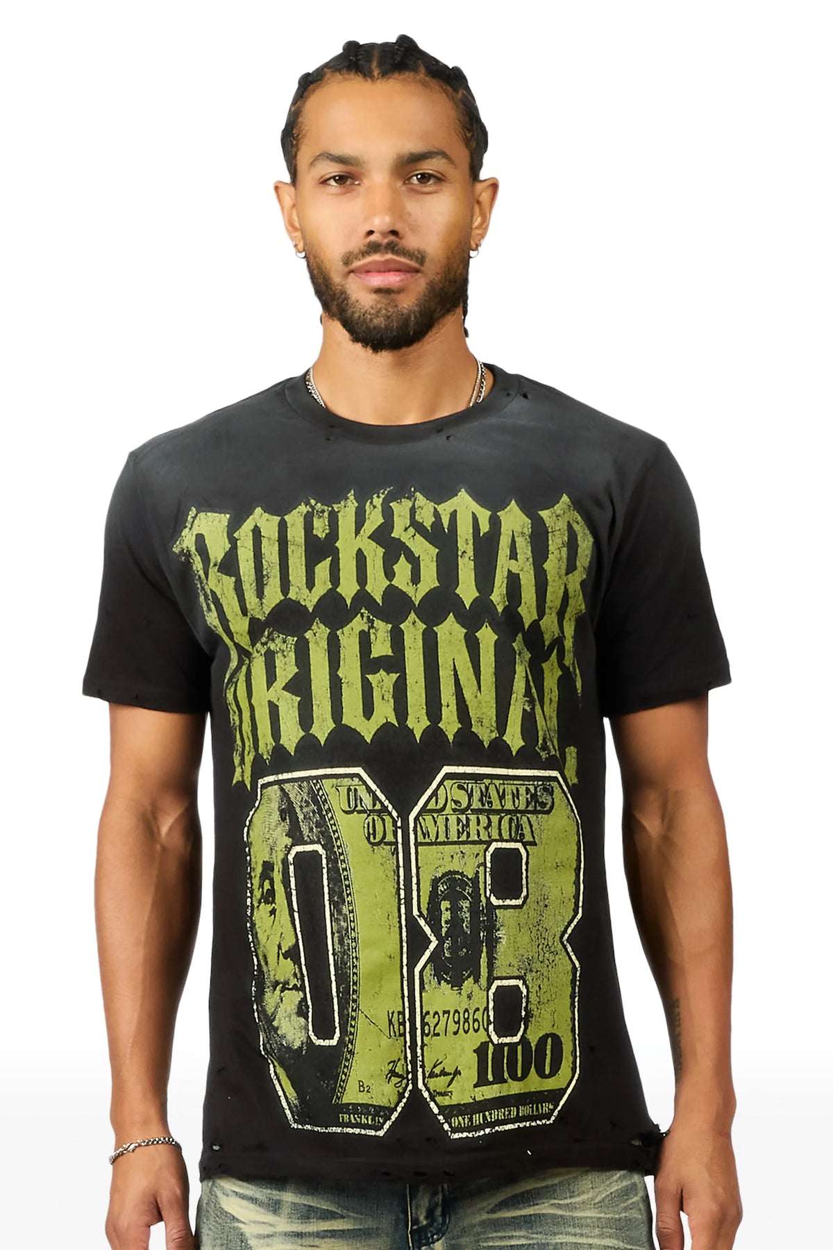 Cartez Black Oversized Graphic T-Shirt