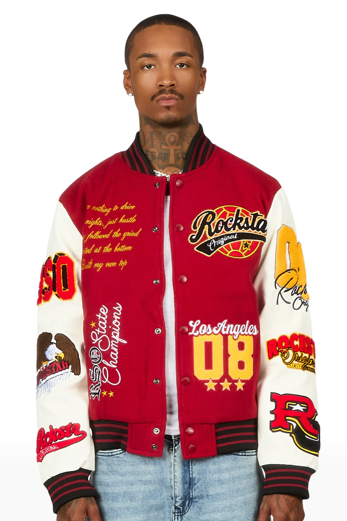 Griffith Red Varsity Jacket