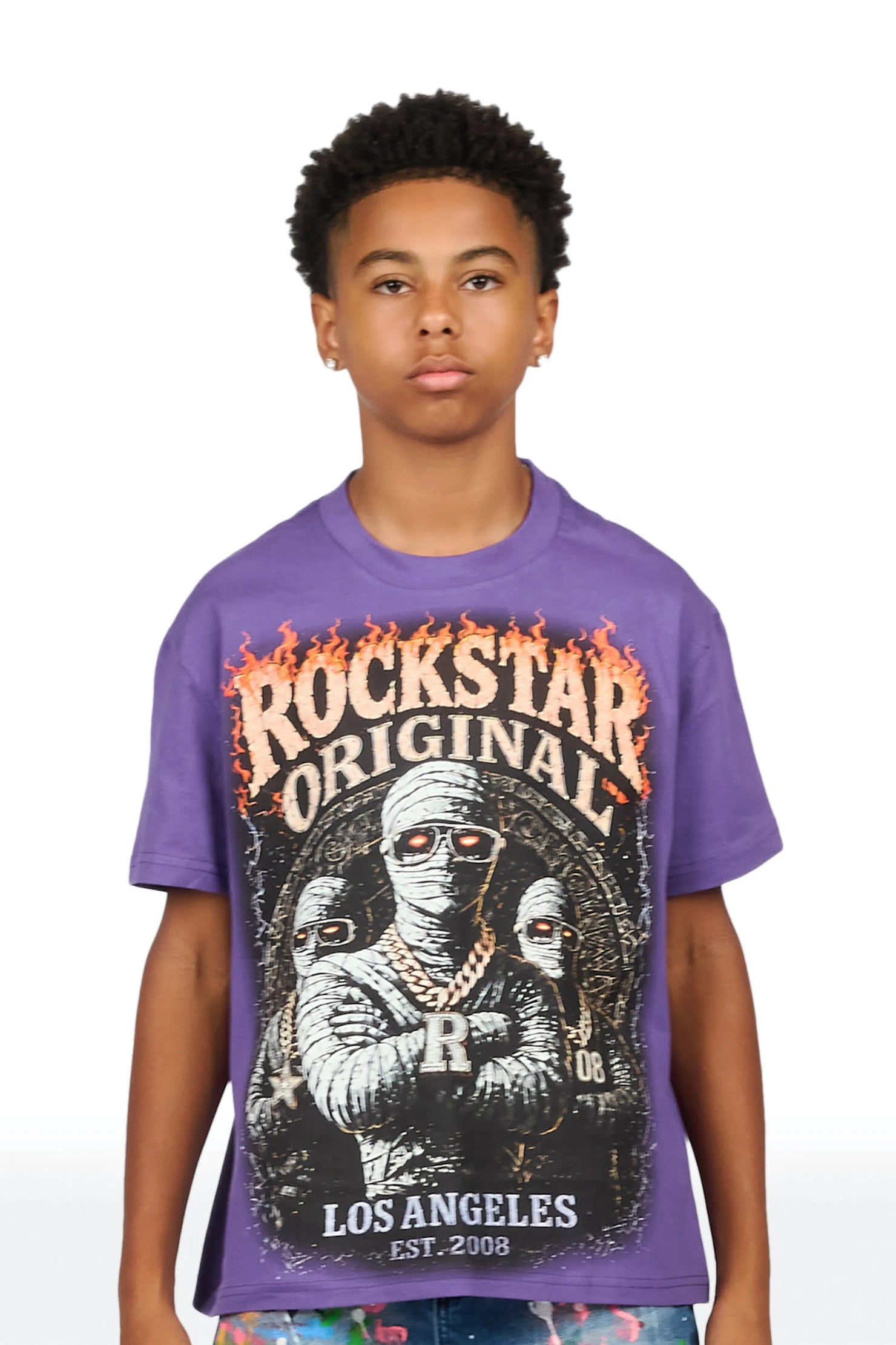 Boys Taunt Purple Grapchic T-Shirt