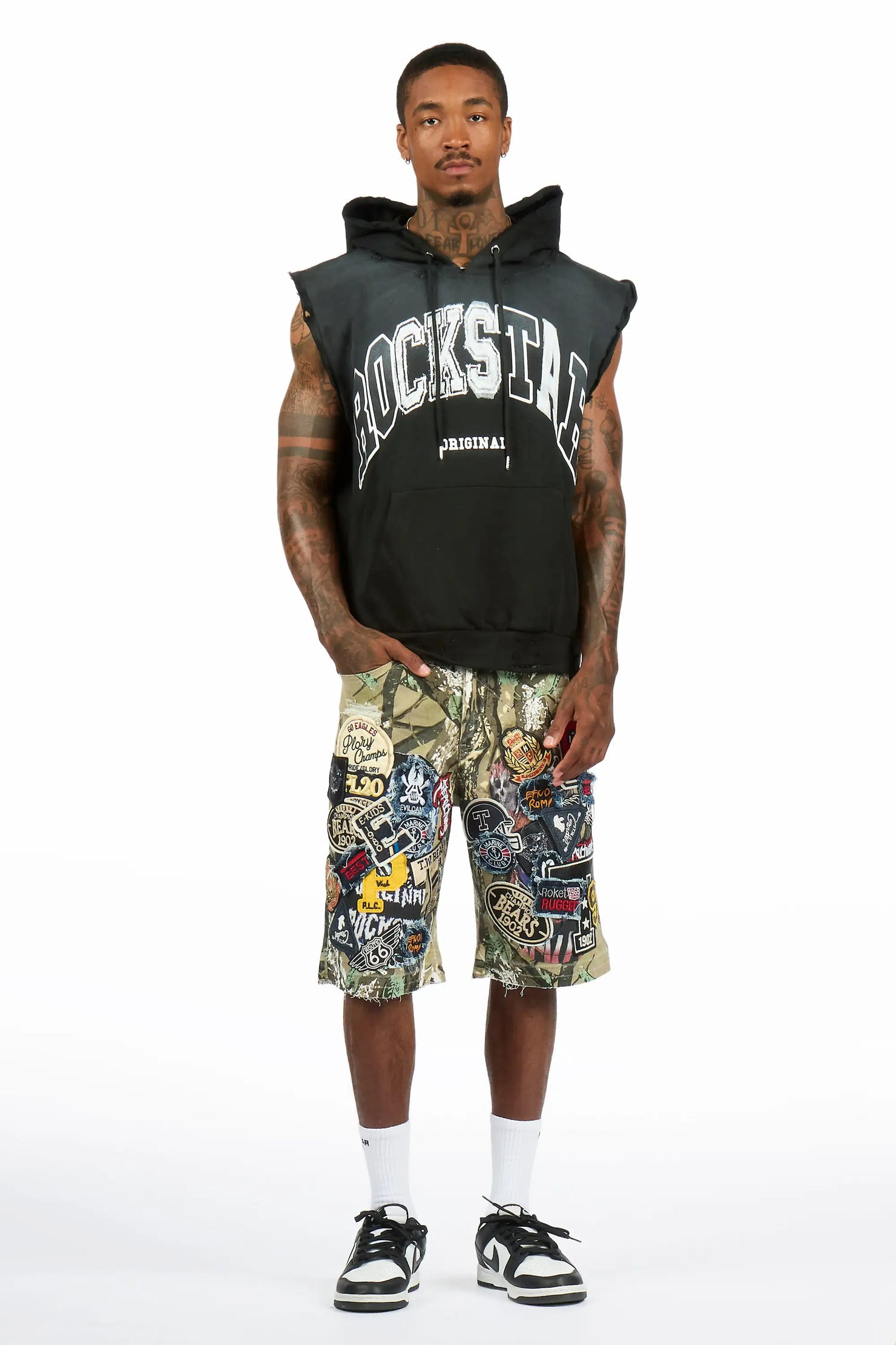 Espen Tree Camo Denim Short