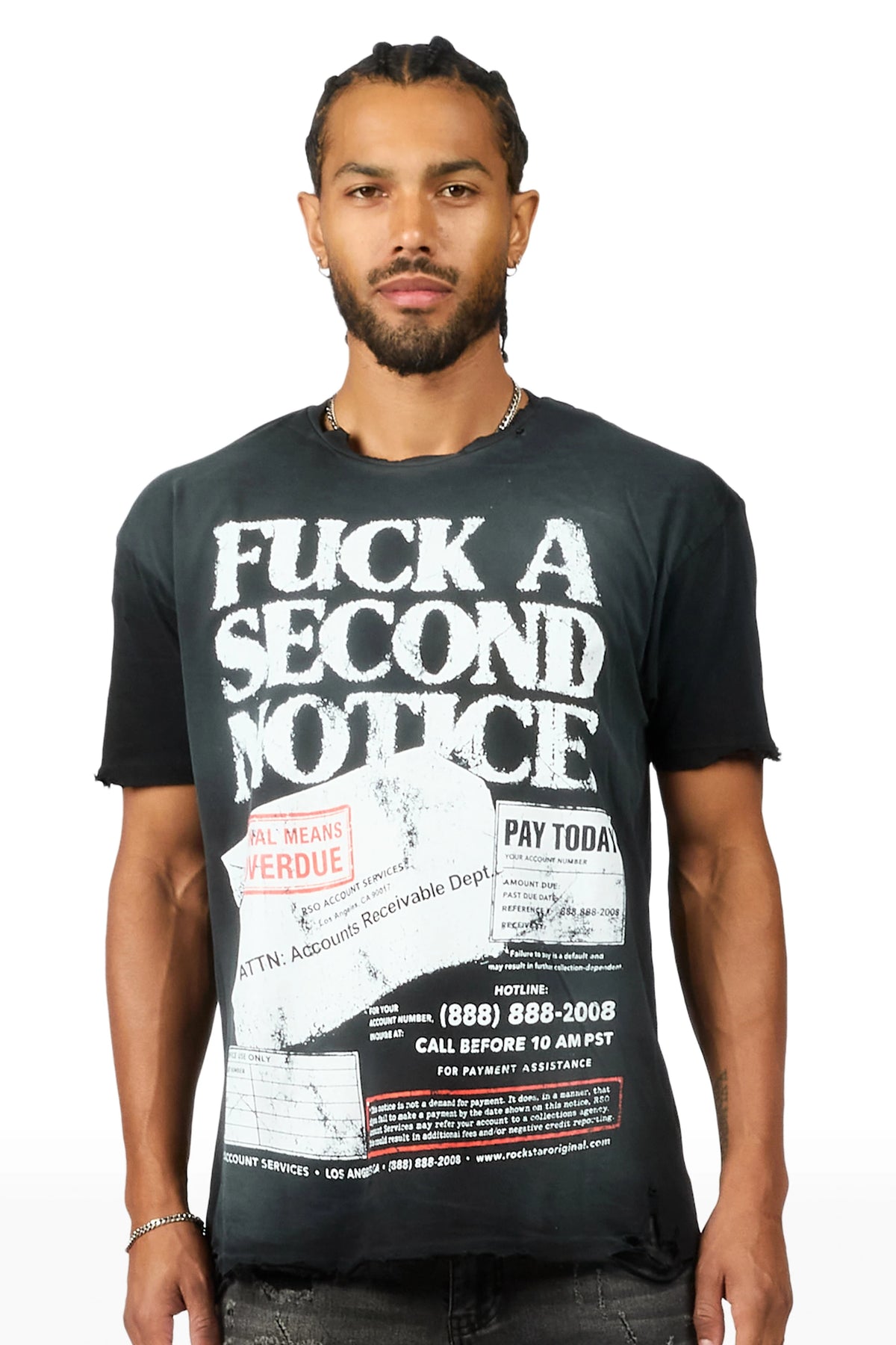 Alden Black Oversized Graphic T-Shirt