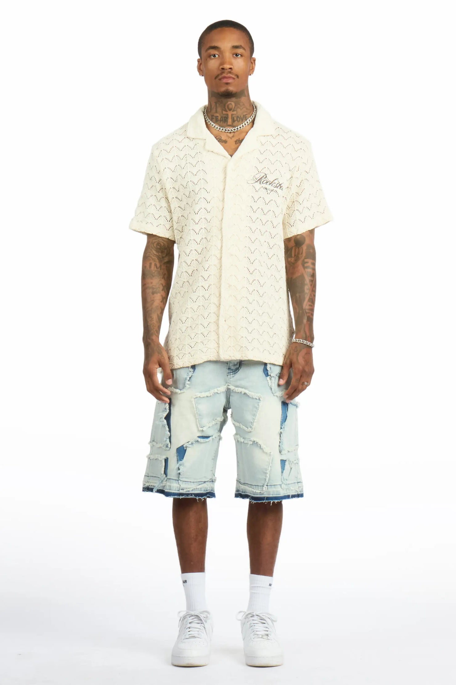 Jacomus Blue Denim Short