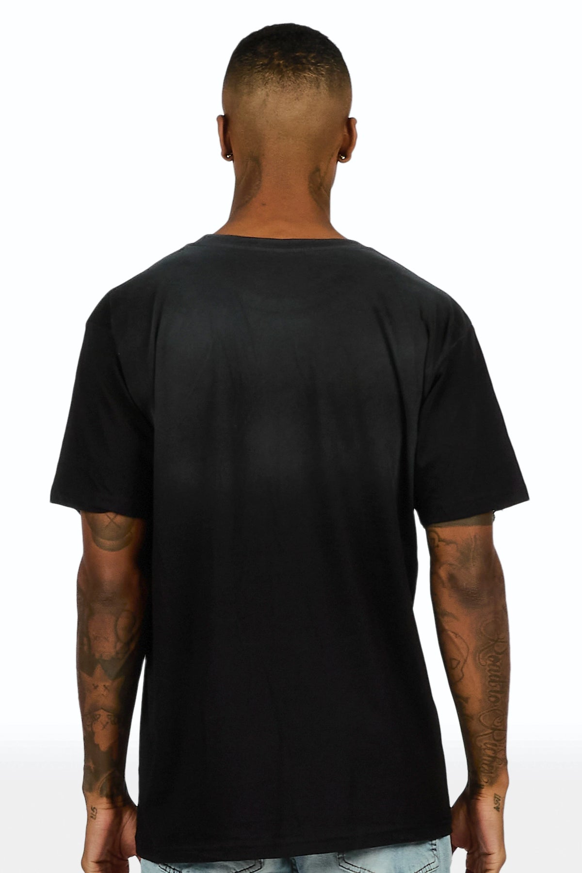 Cenotaph Black Oversized Graphic T-Shirt