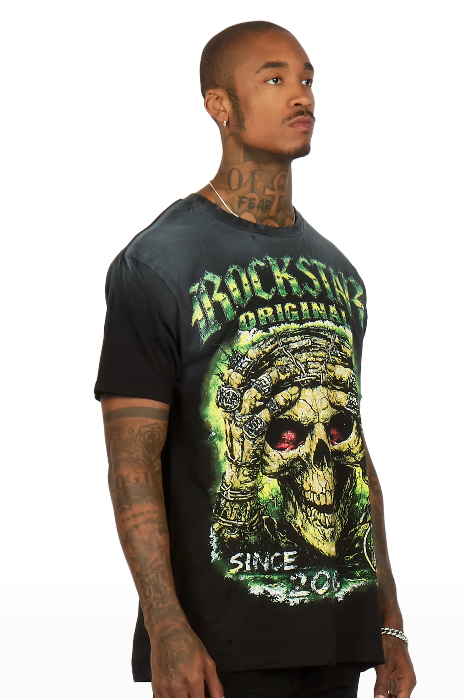 Mack Black Oversized Graphic T-Shirt
