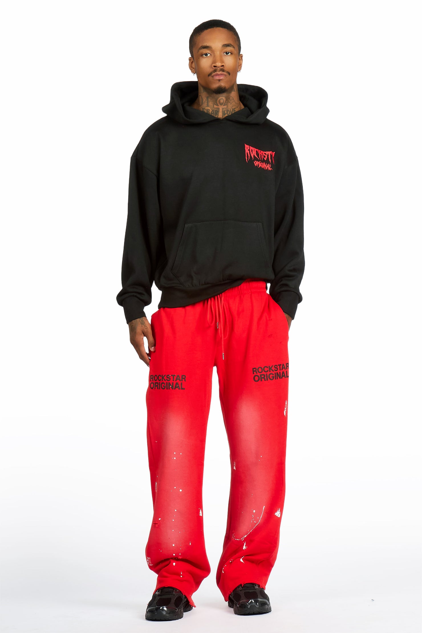 Reign Red Relaxed Track Pant