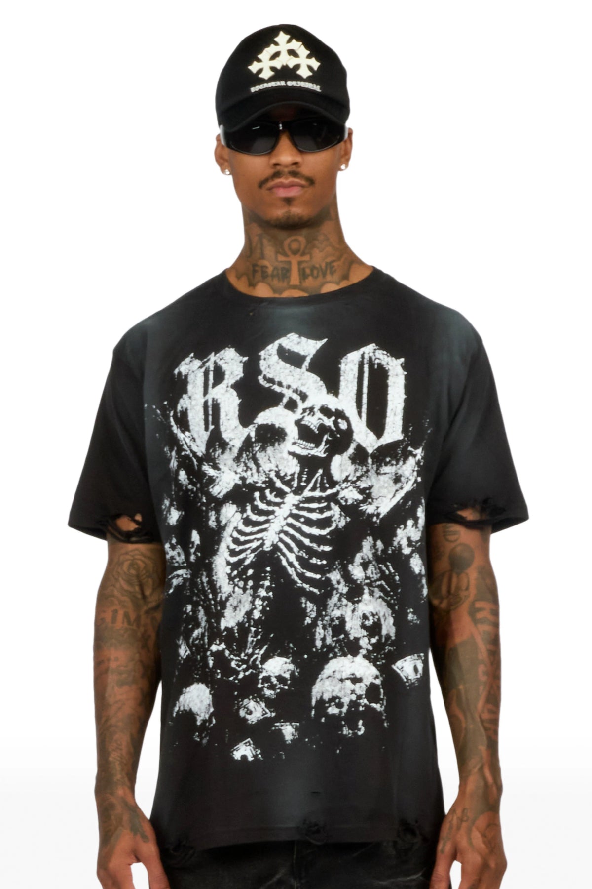 Mammonyx Black Oversized Graphic T-Shirt