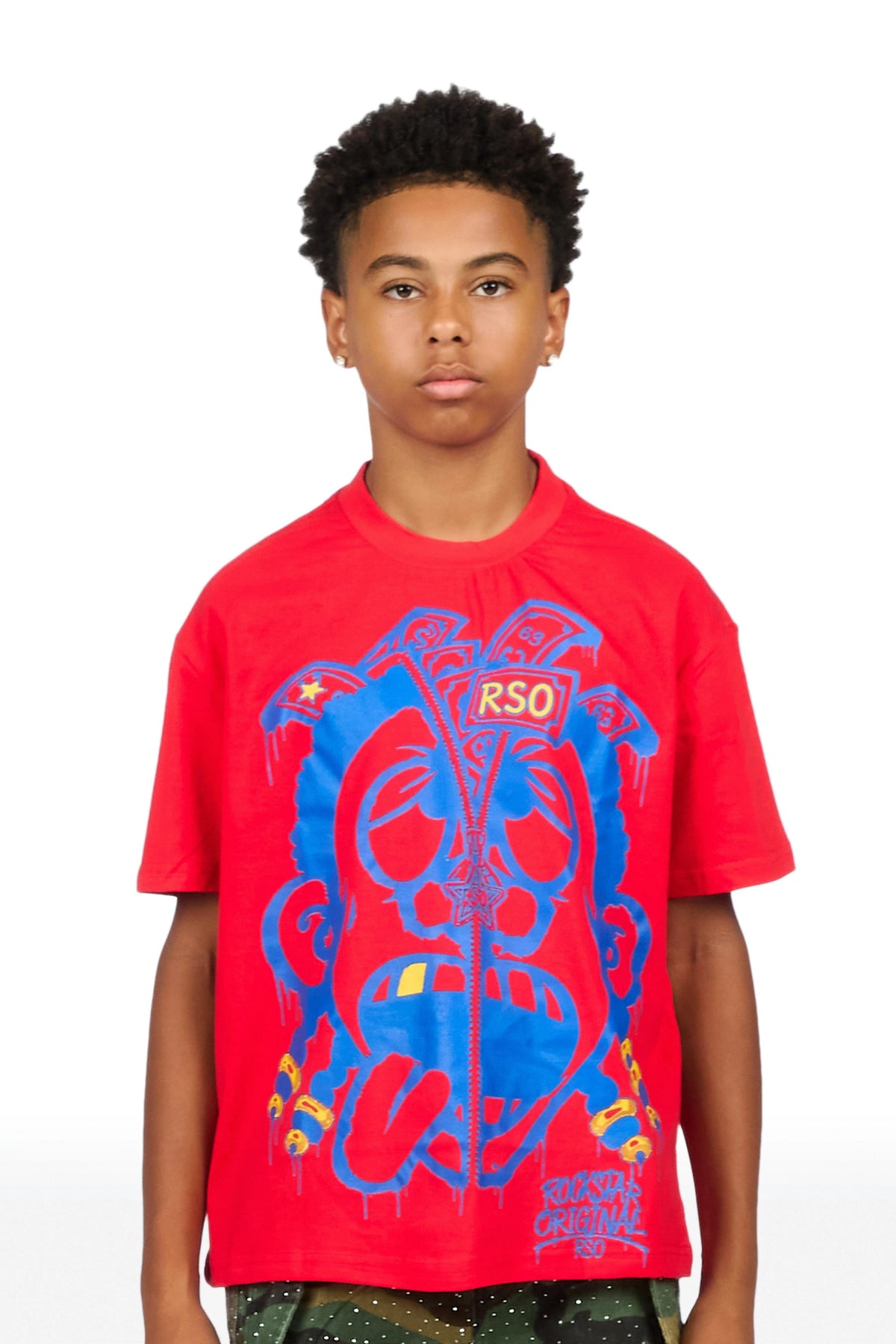 Boys Dono Red Graphic T-Shirt