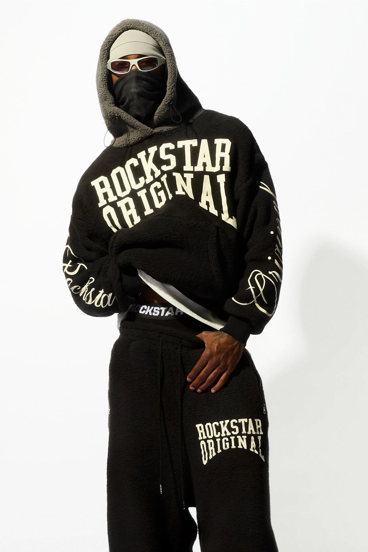 Divino Black Hoodie/Jogger Track Set