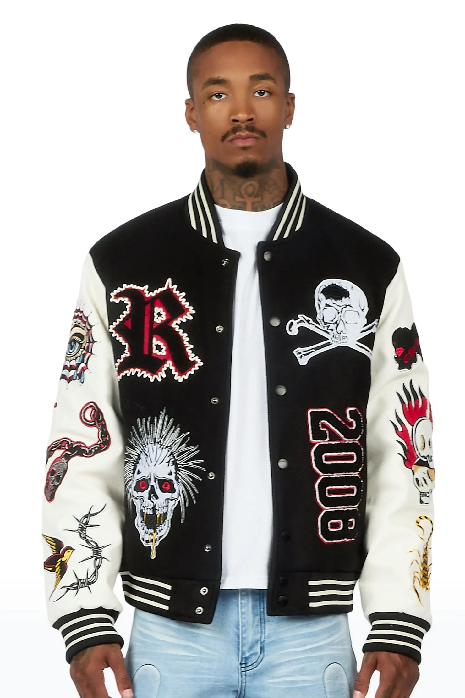 Brennin Black Varsity Jacket