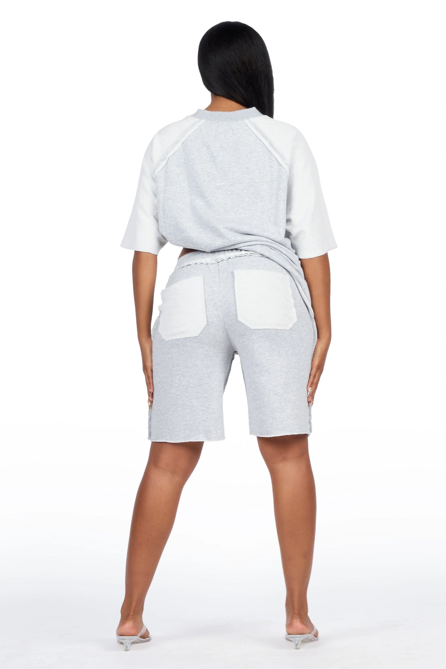 Vianney Grey T-Shirt Short Set