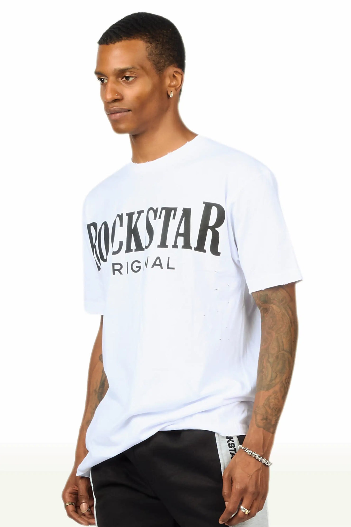 Rio White Oversized Graphic T-Shirt