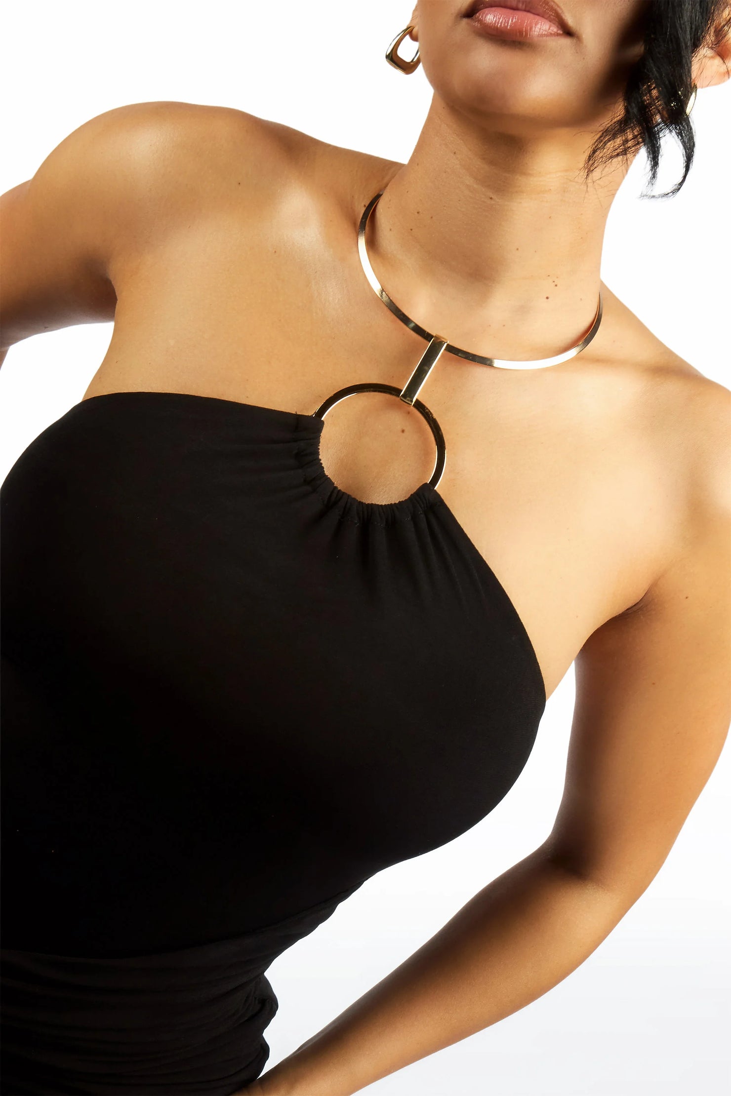 Front Row Ring Black Mini Dress