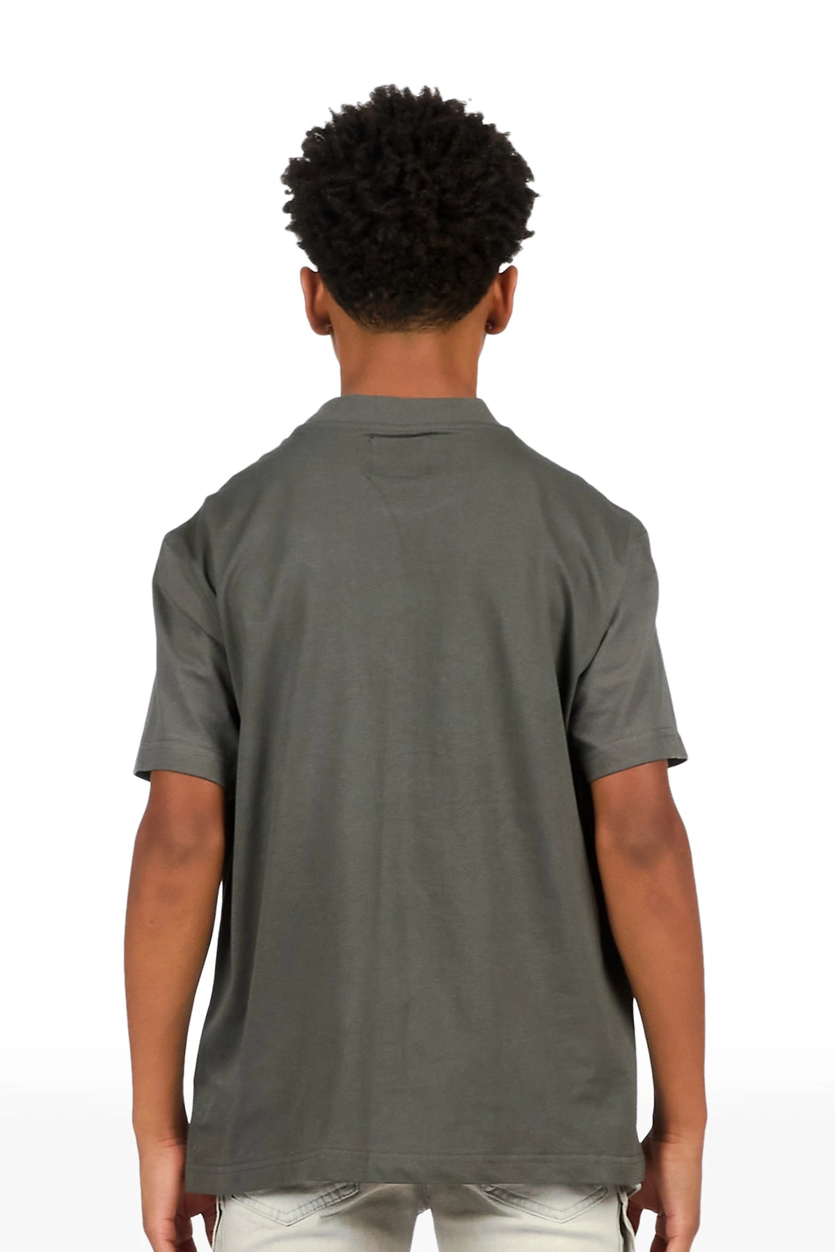 Boys Cayson Charcoal Graphic T-Shirt