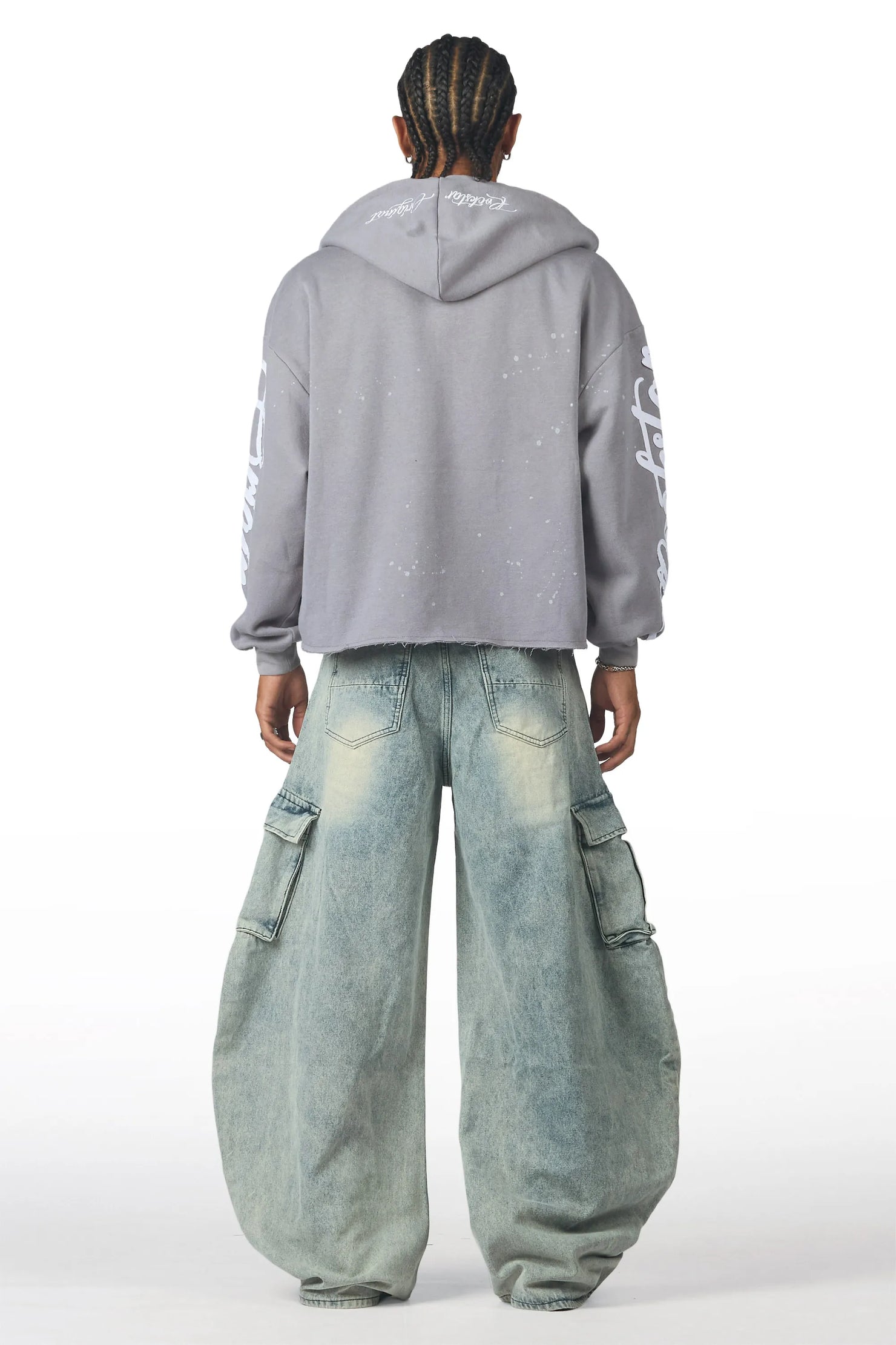 Zionte Light Blue Barrel Fit Jean