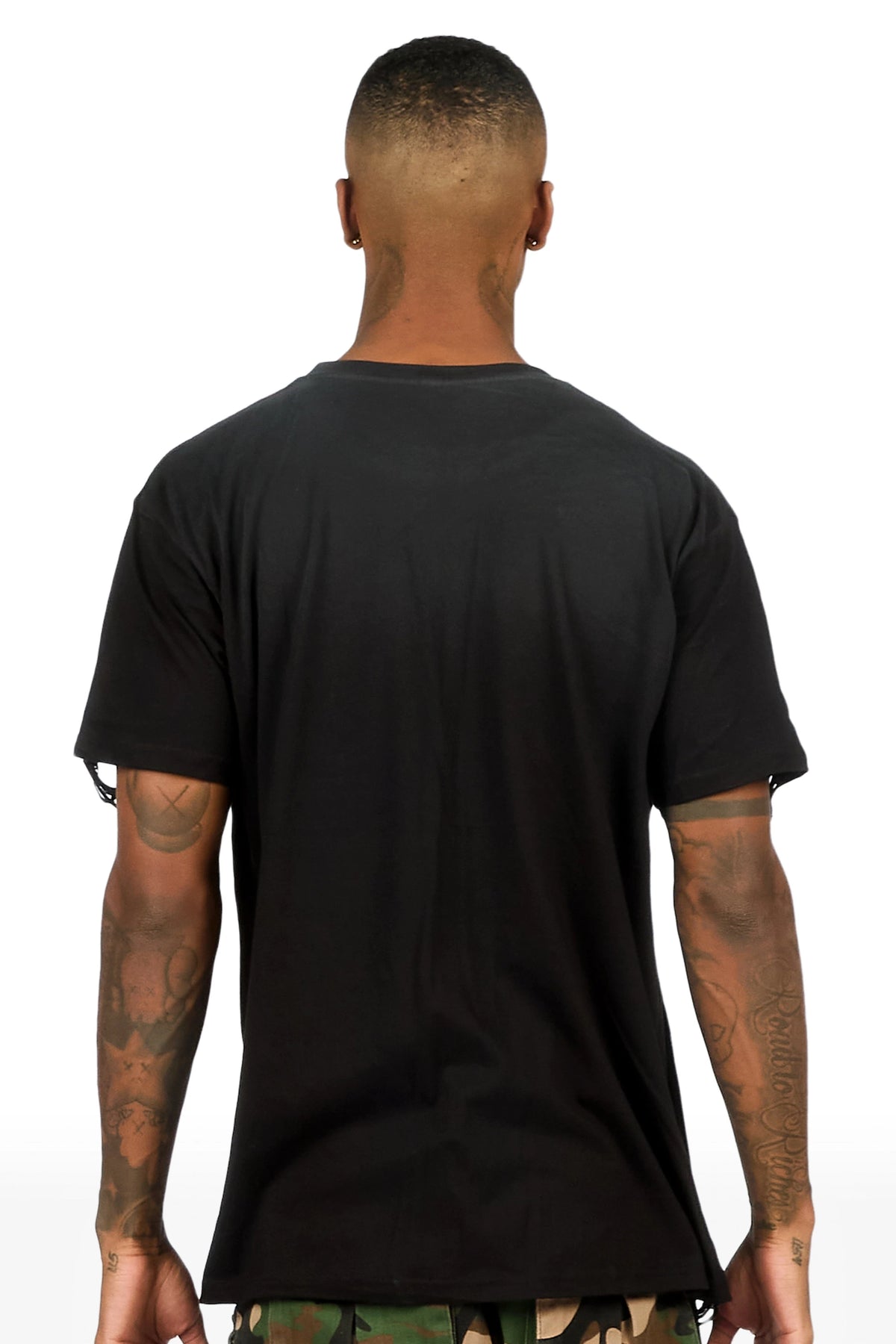Rafe Black Oversized Graphic T-Shirt
