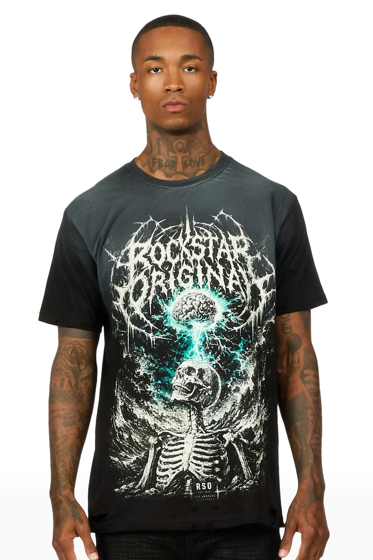 Creedon Black Oversized Graphic T-Shirt