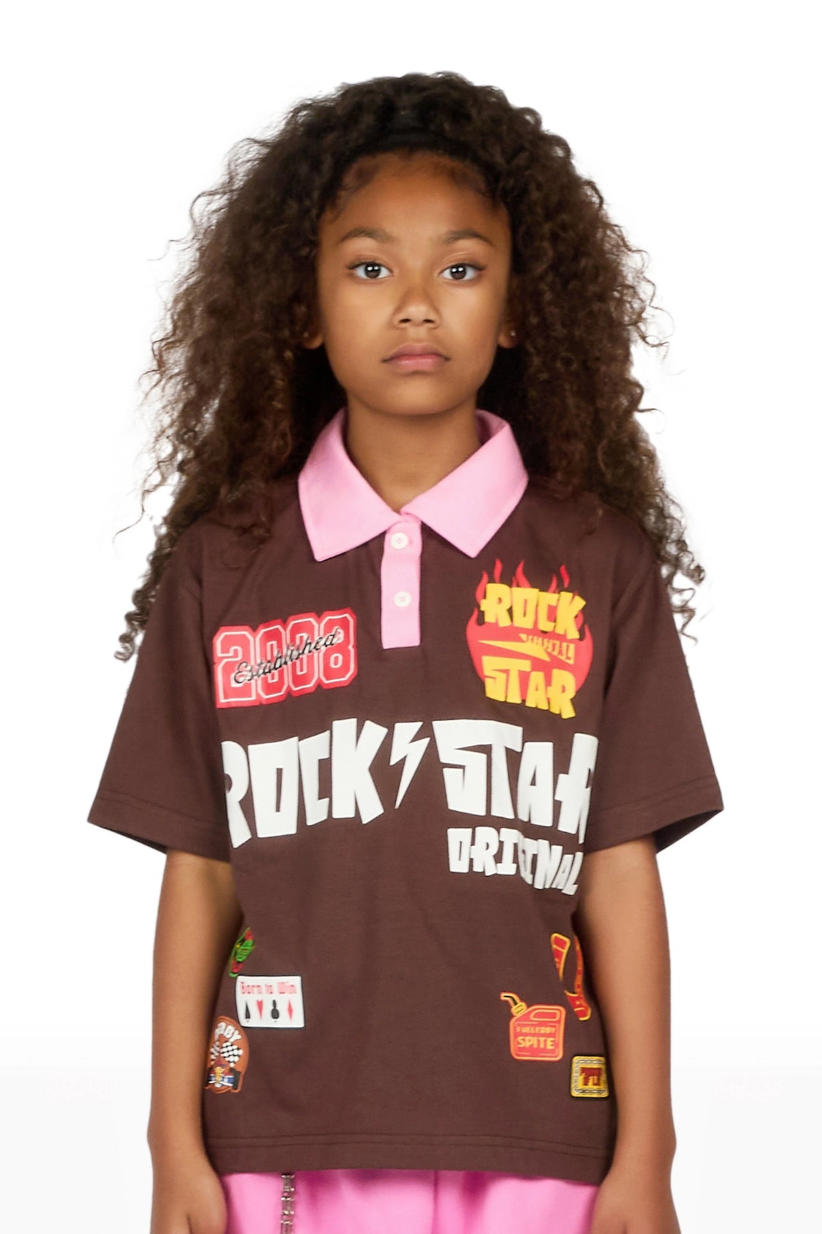 Girls Jimy Brown Polo