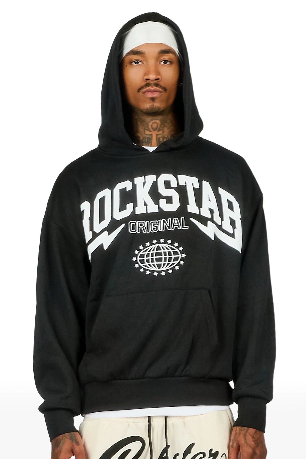 Stori Black/White Graphic Hoodie