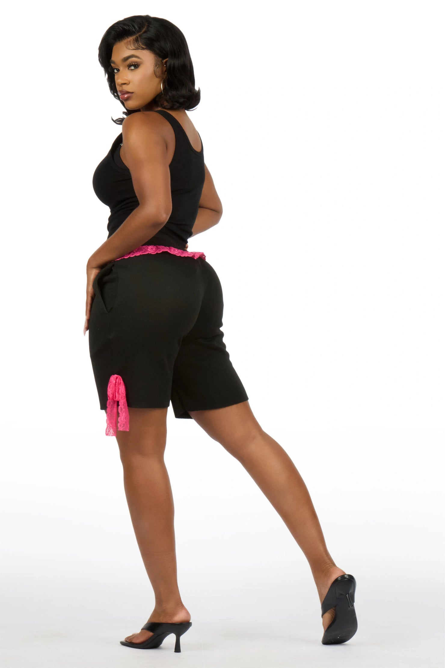 Lala Black Baggy Short