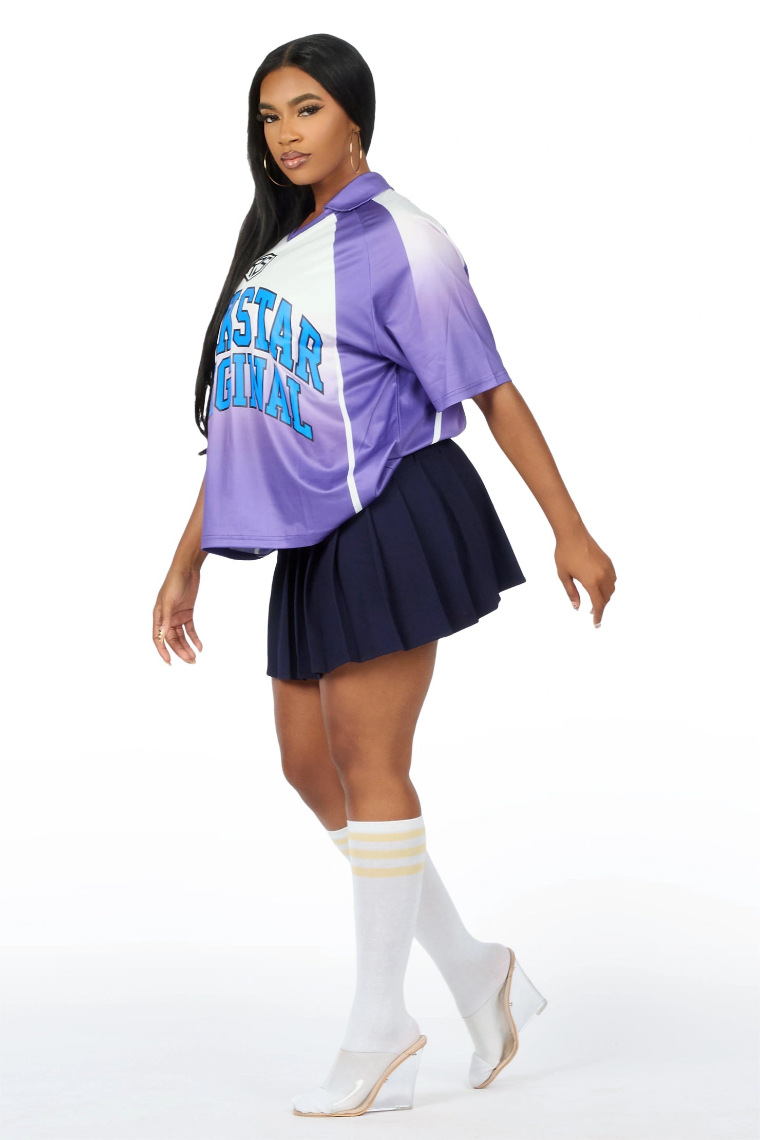 Jaiyaa Purple Graphic Jersey
