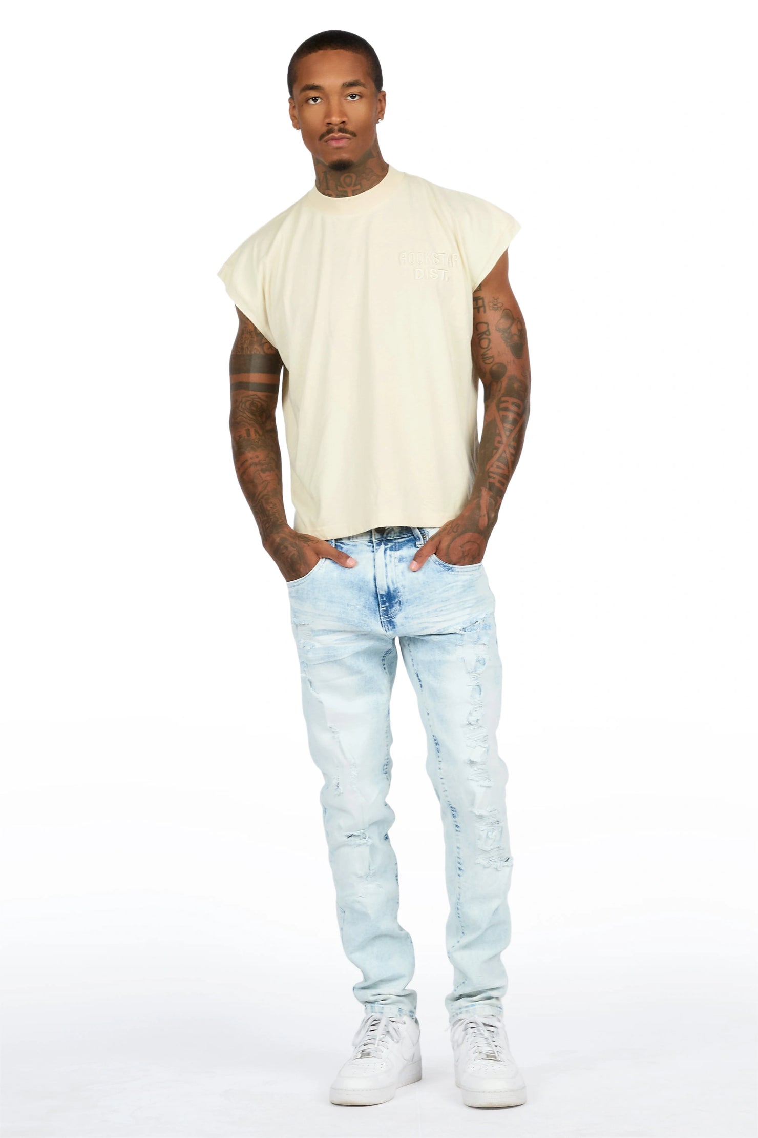 Kennet Bleach Blue Slim Fit Jean