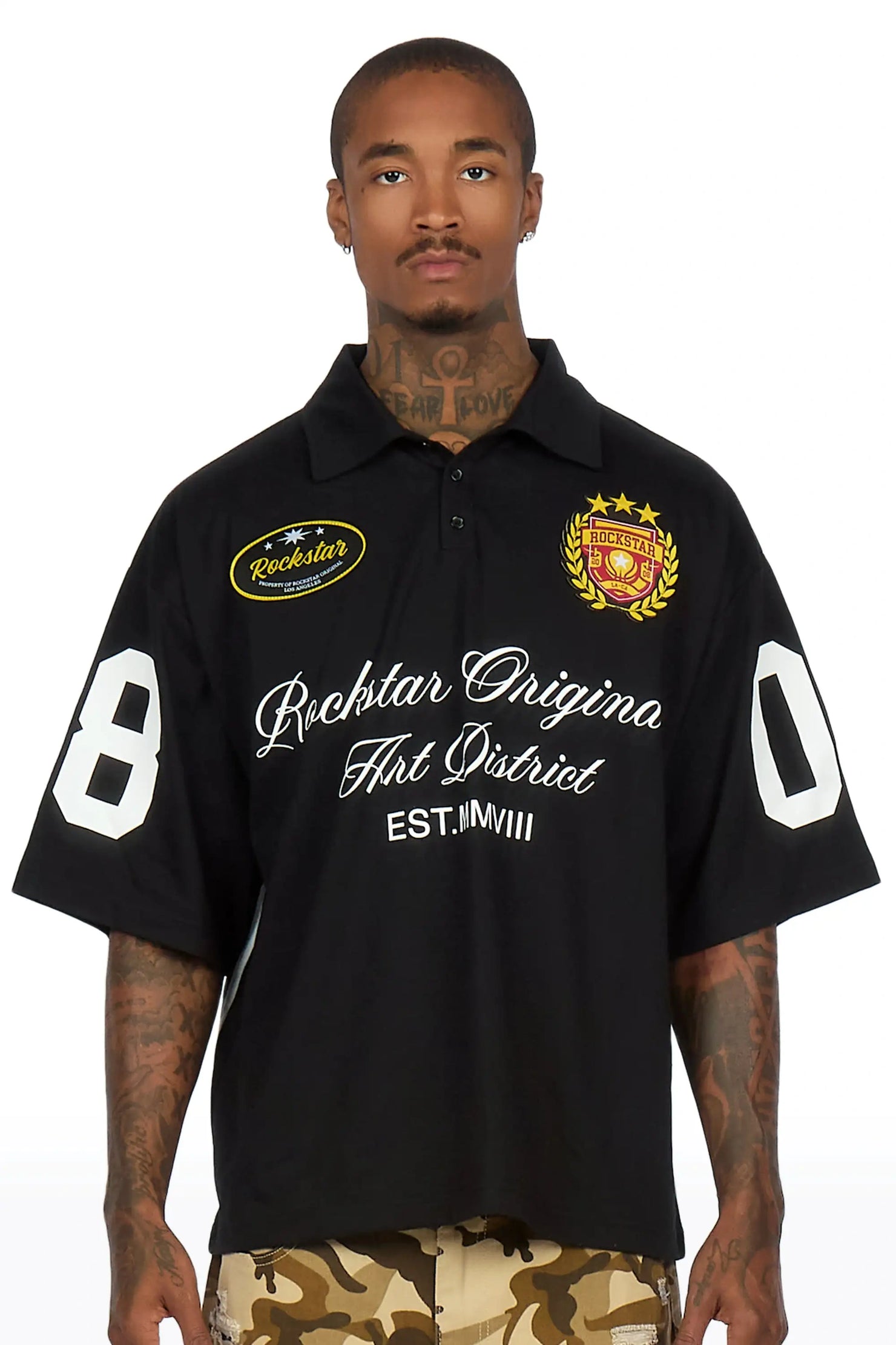 Amiro Black Polo Shirt