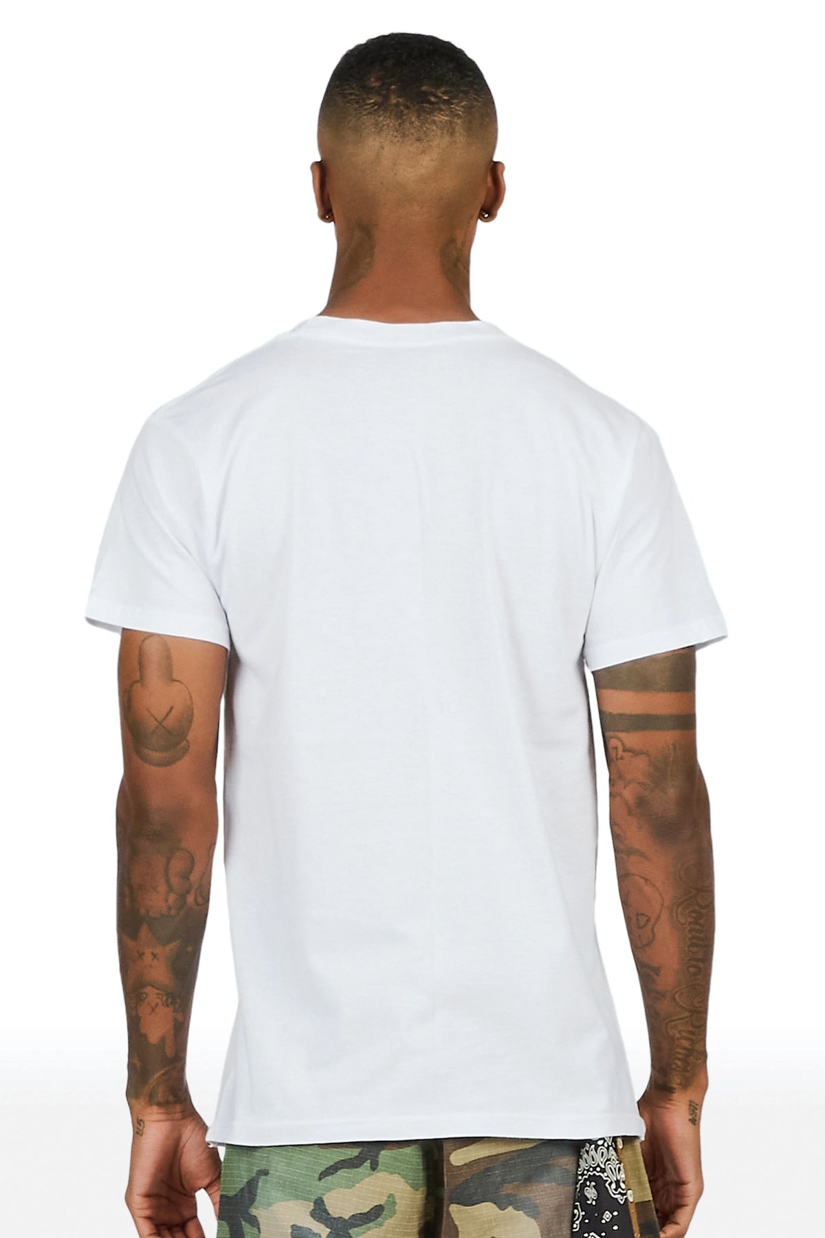 Kael White Oversized Graphic T-Shirt