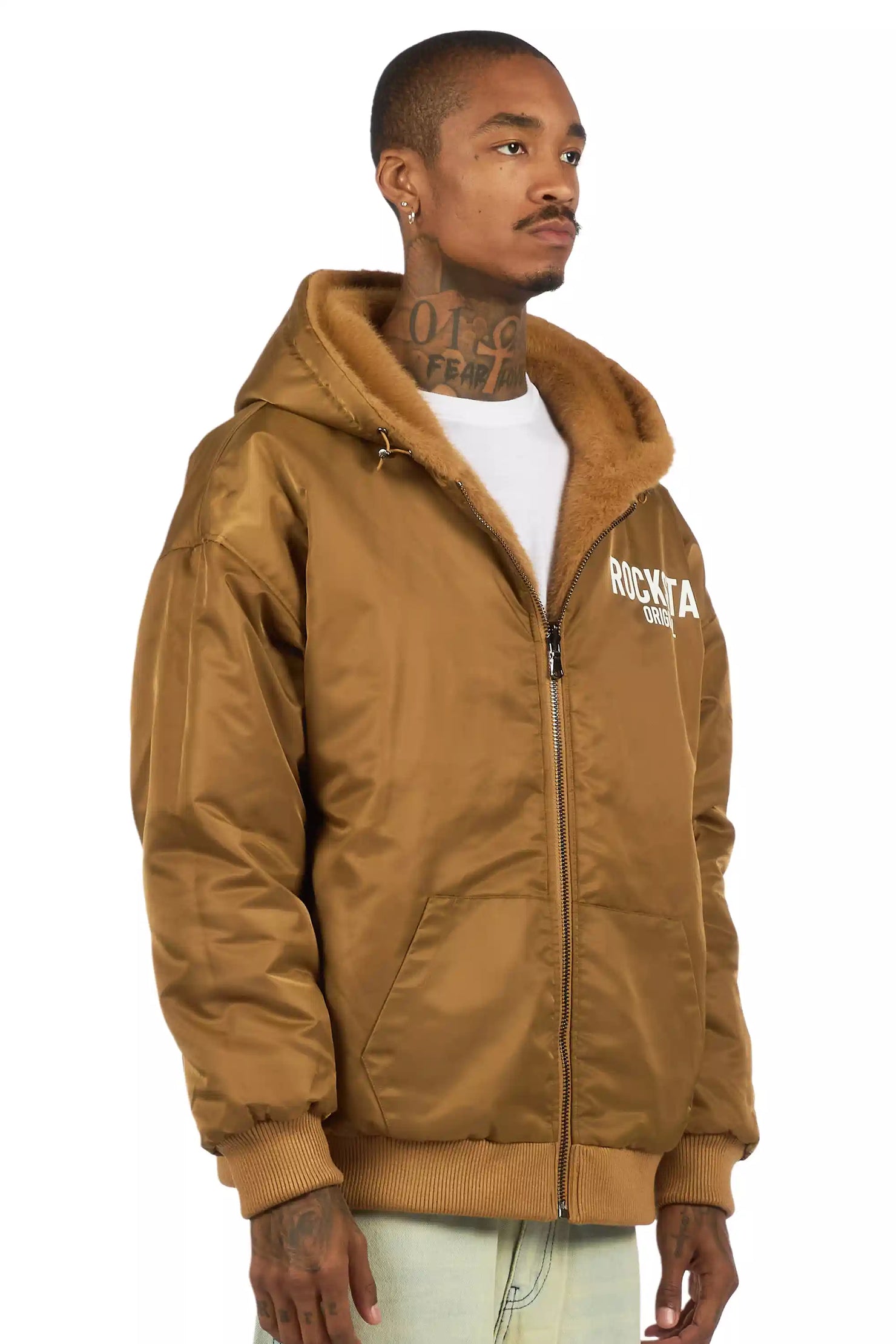 Iceevil Brown Fur Jacket
