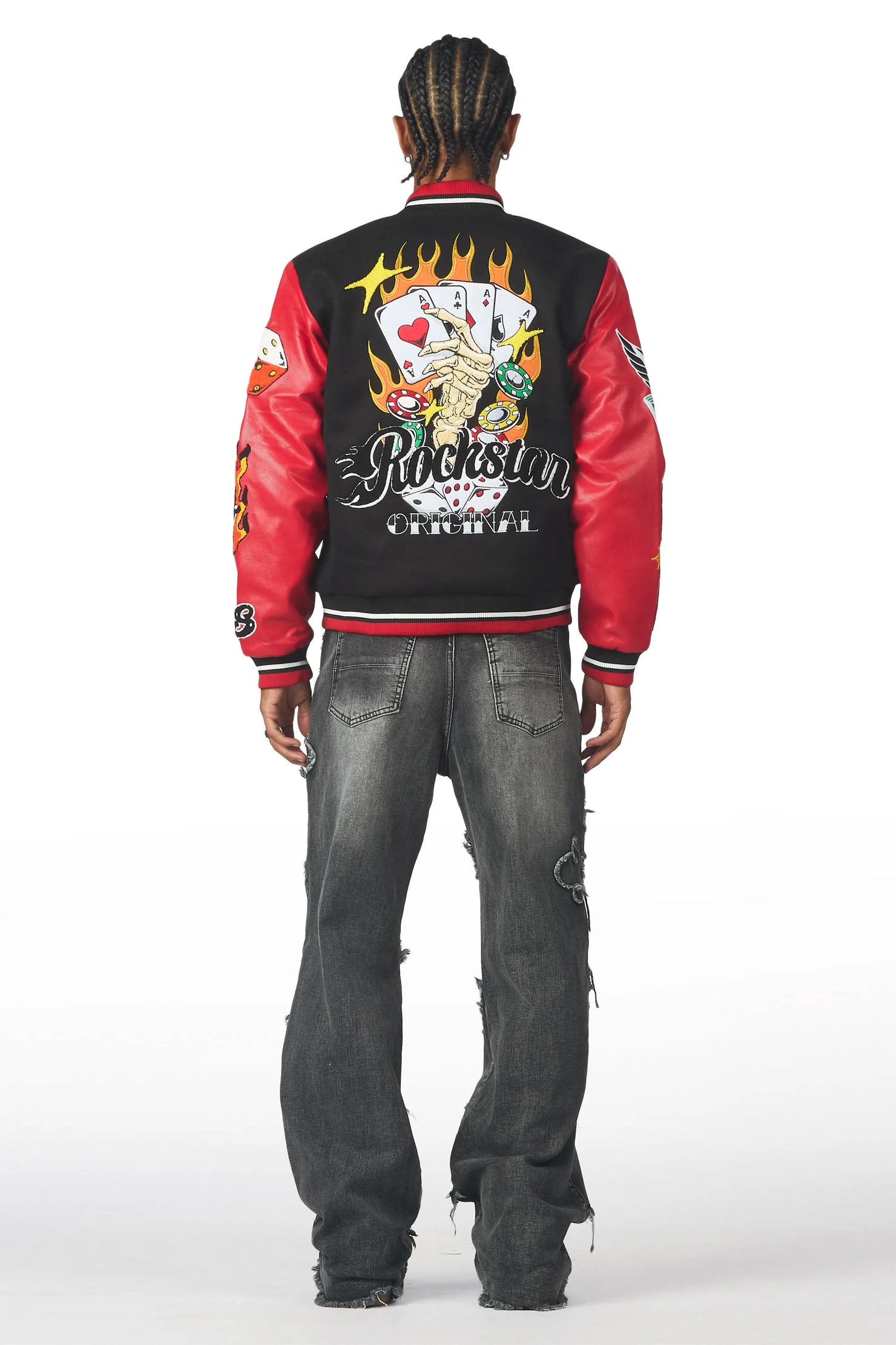 Krose Black Baggy Fit Jean