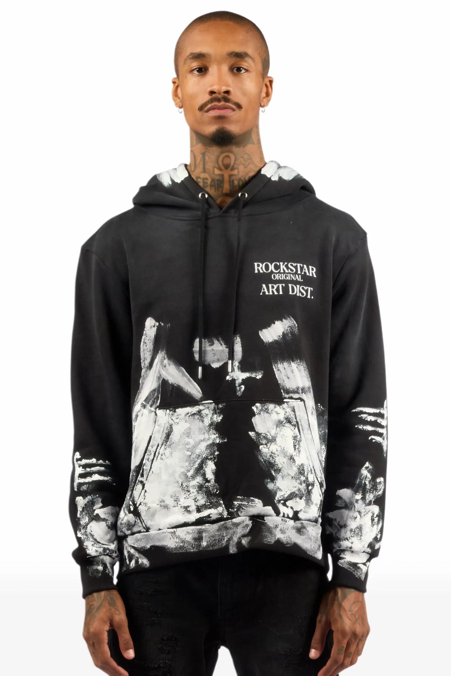 Filip Black Graphic Hoodie