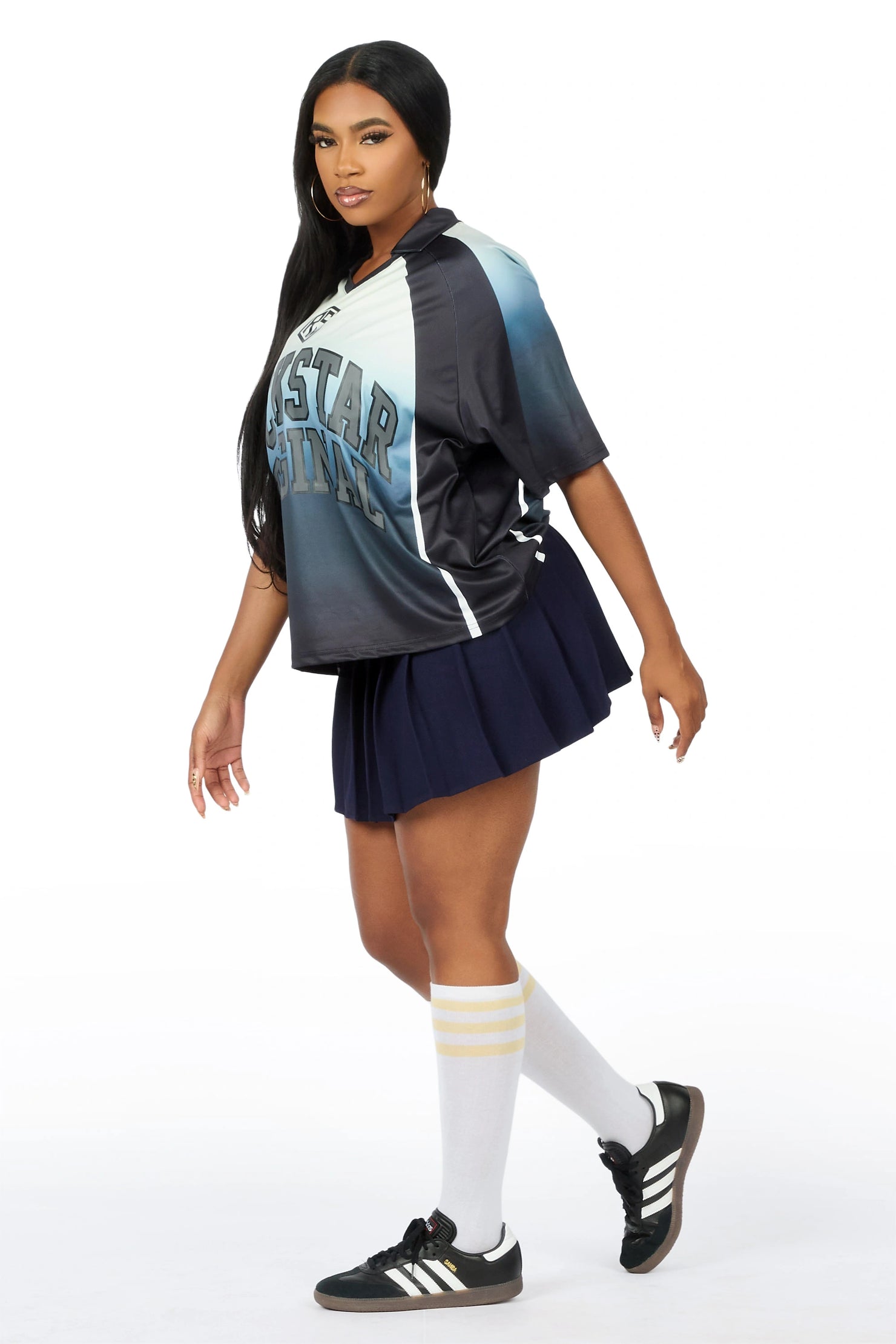 Jaiyaa Black Graphic Jersey