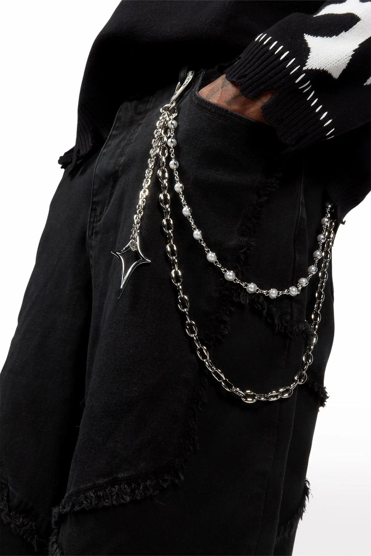 Shibu Silver Wallet Chain