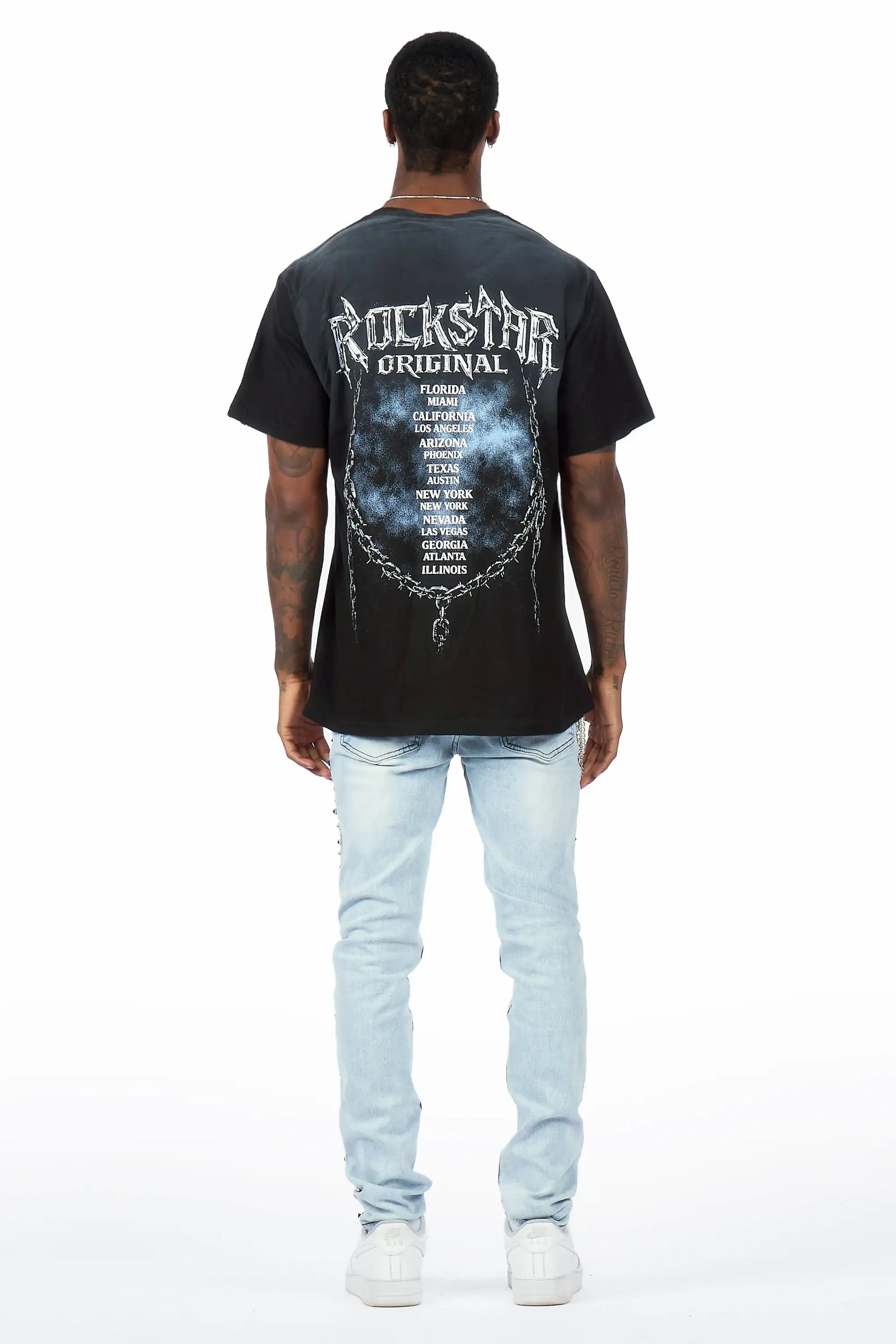 Tyce Light Blue Pearl Slim Fit Jean