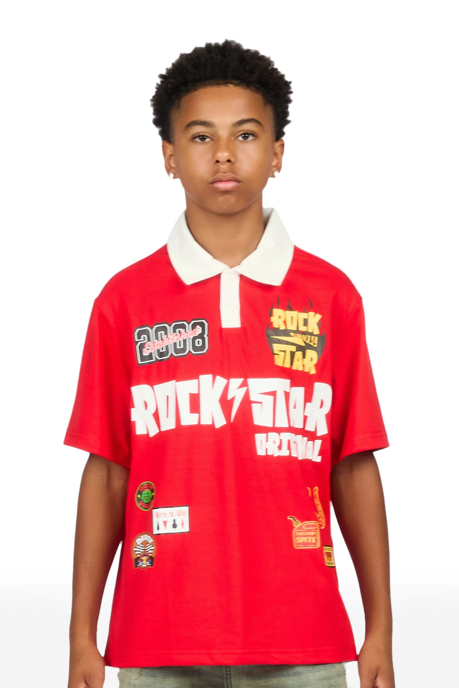 Boys Jimy Red Polo
