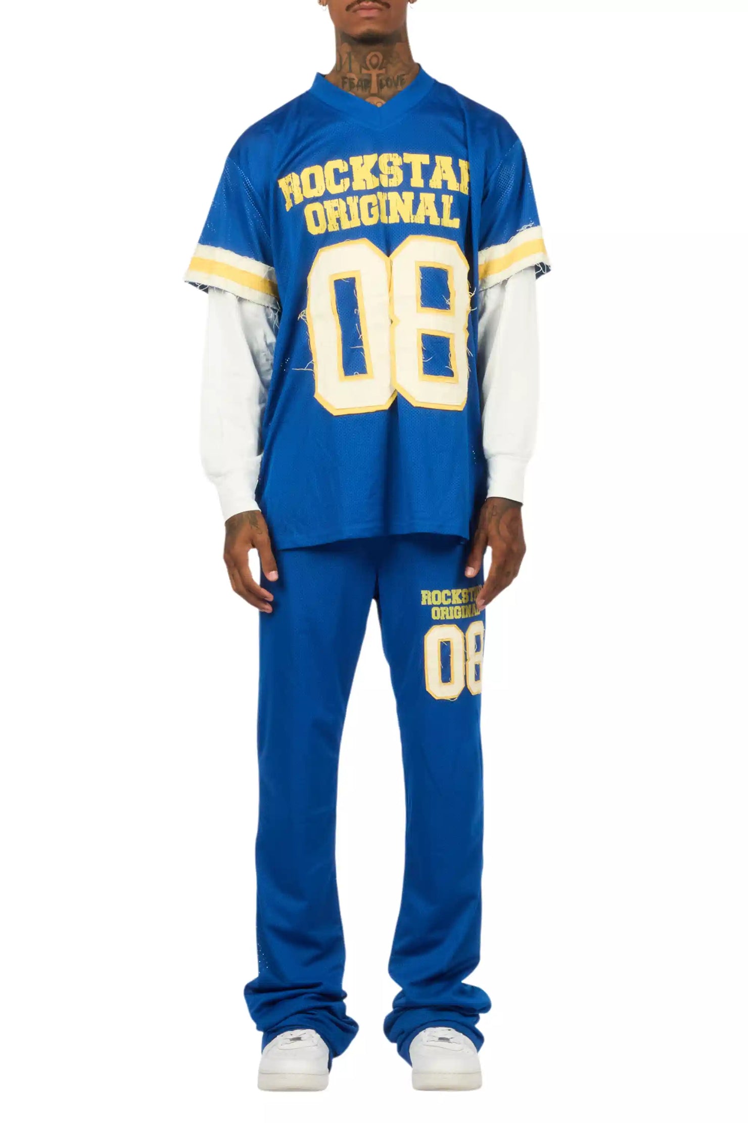 Deston Royal Double Layer T-Shirt/Baggy Pant Set