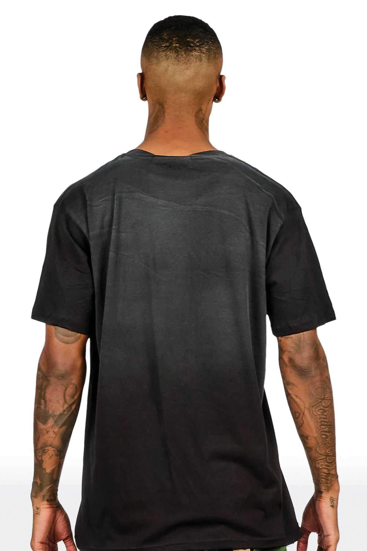 Inclemens Black Oversized Graphic T-Shirt