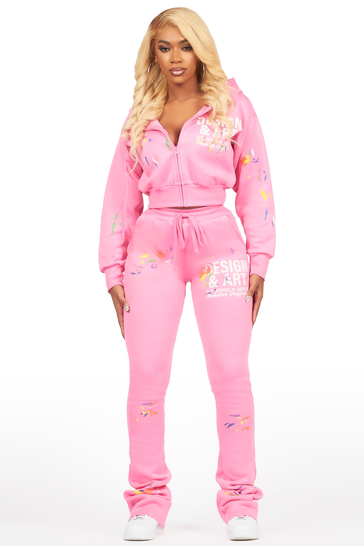 Kristiane Pink Crop Super Stacked Trackset