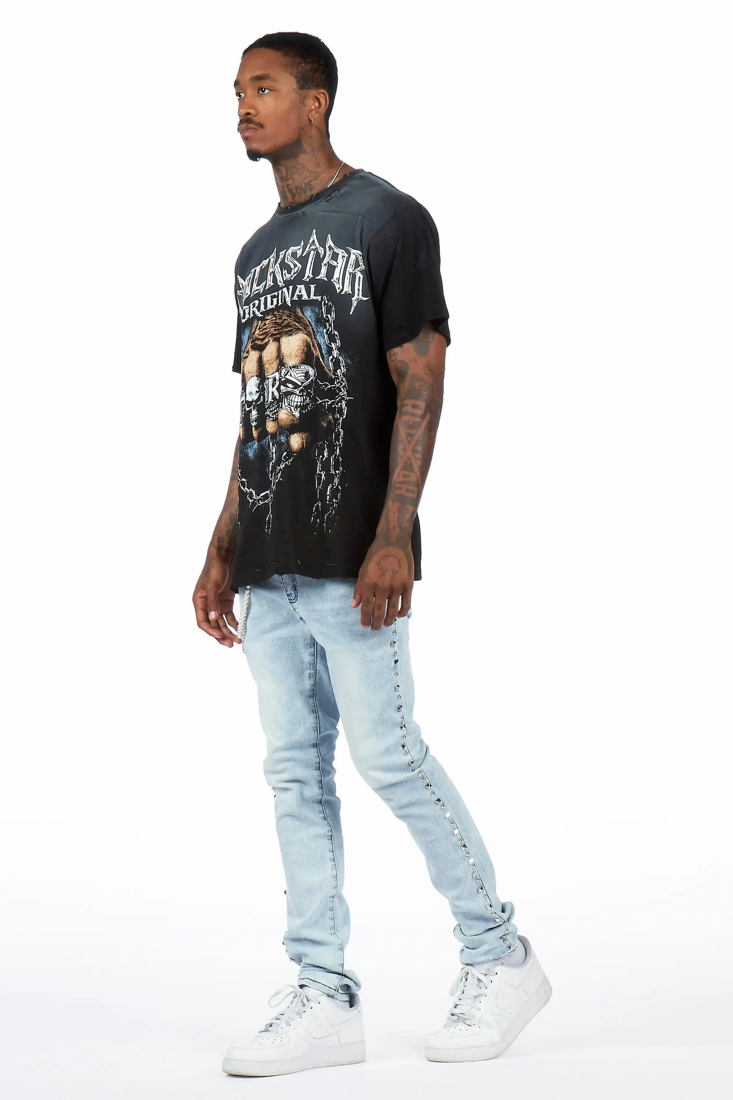 Tyce Light Blue Pearl Slim Fit Jean