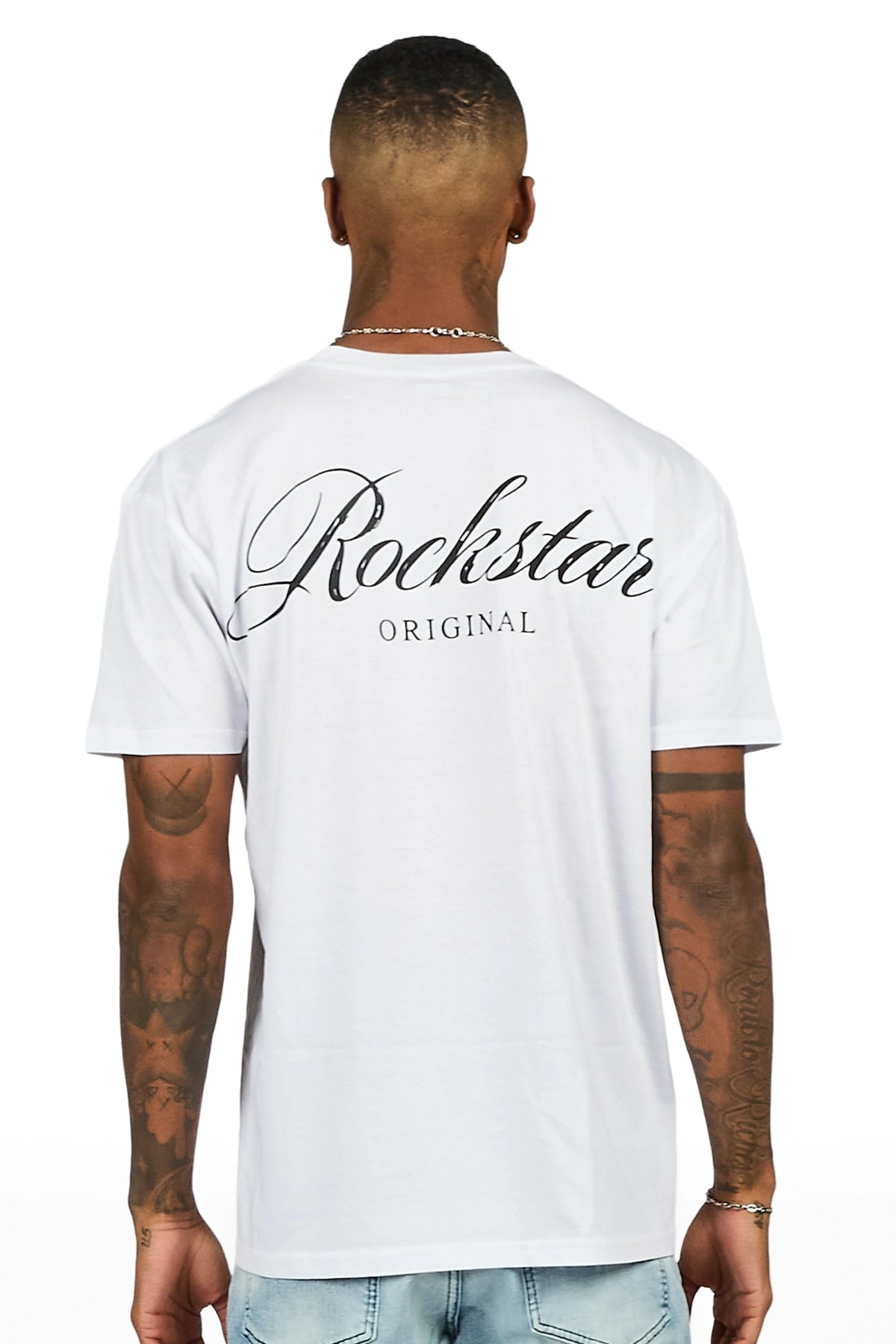 Domaric White Oversized Graphic T-Shirt