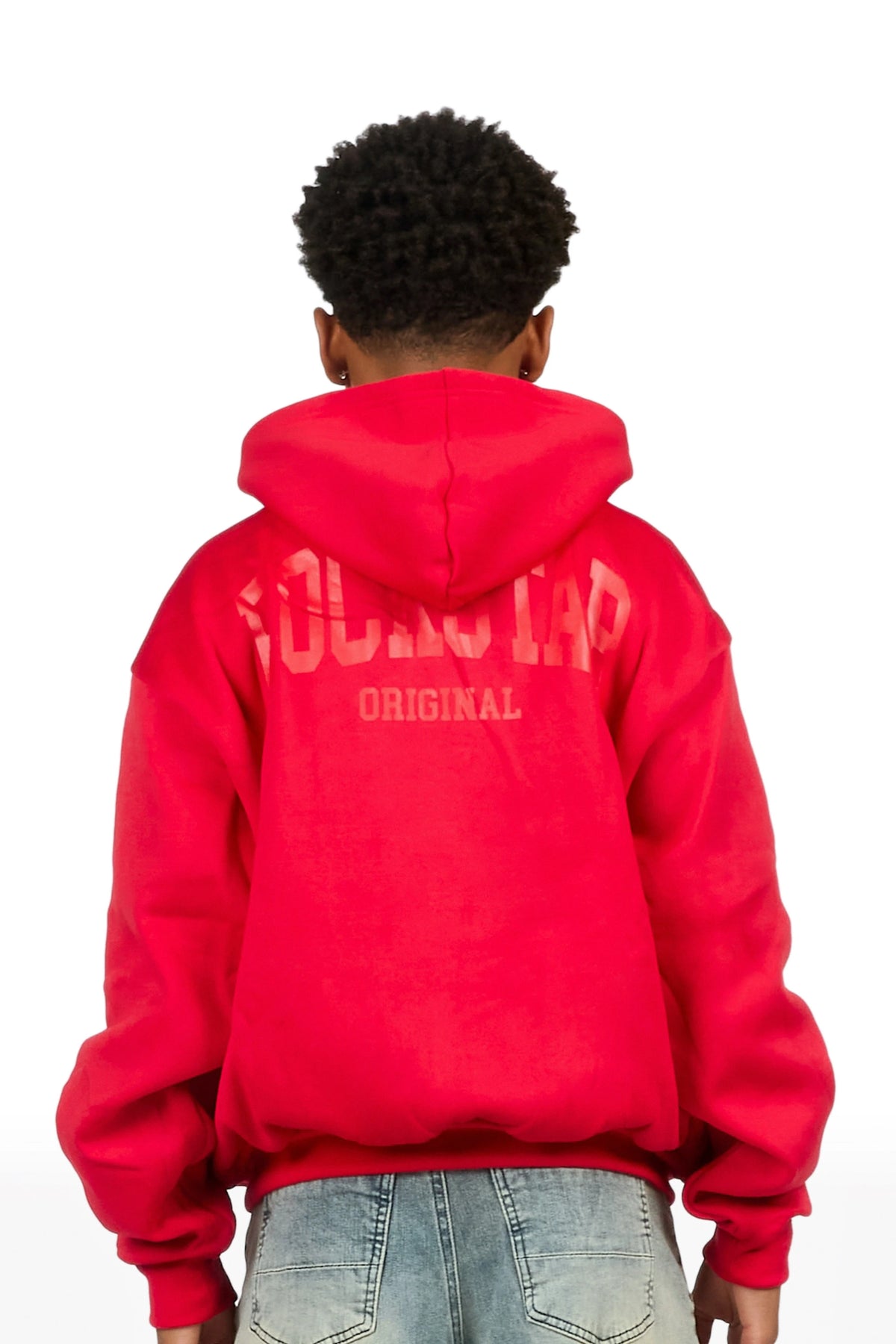 Boys Nelly 2.0 Red/Red Zip Up Hoodie