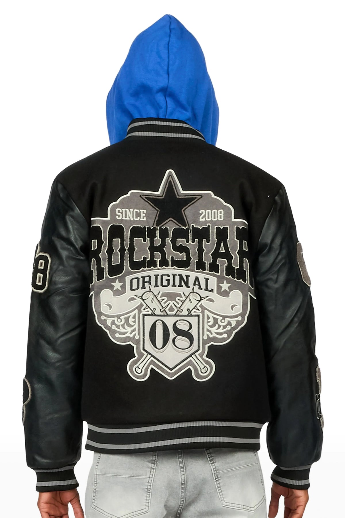 Ghoster Black/Grey Varsity Jacket