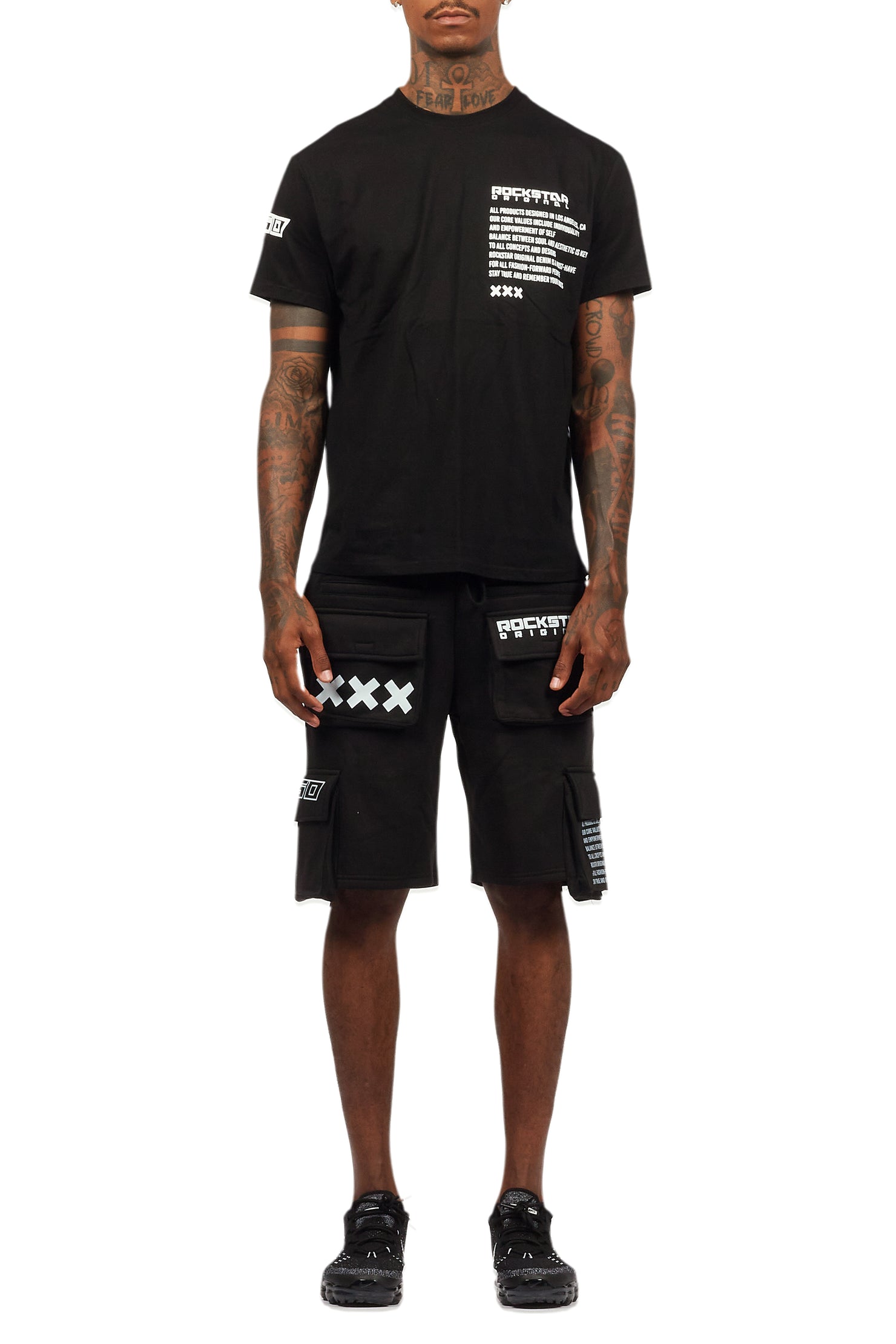 Jash Black/White Short Set