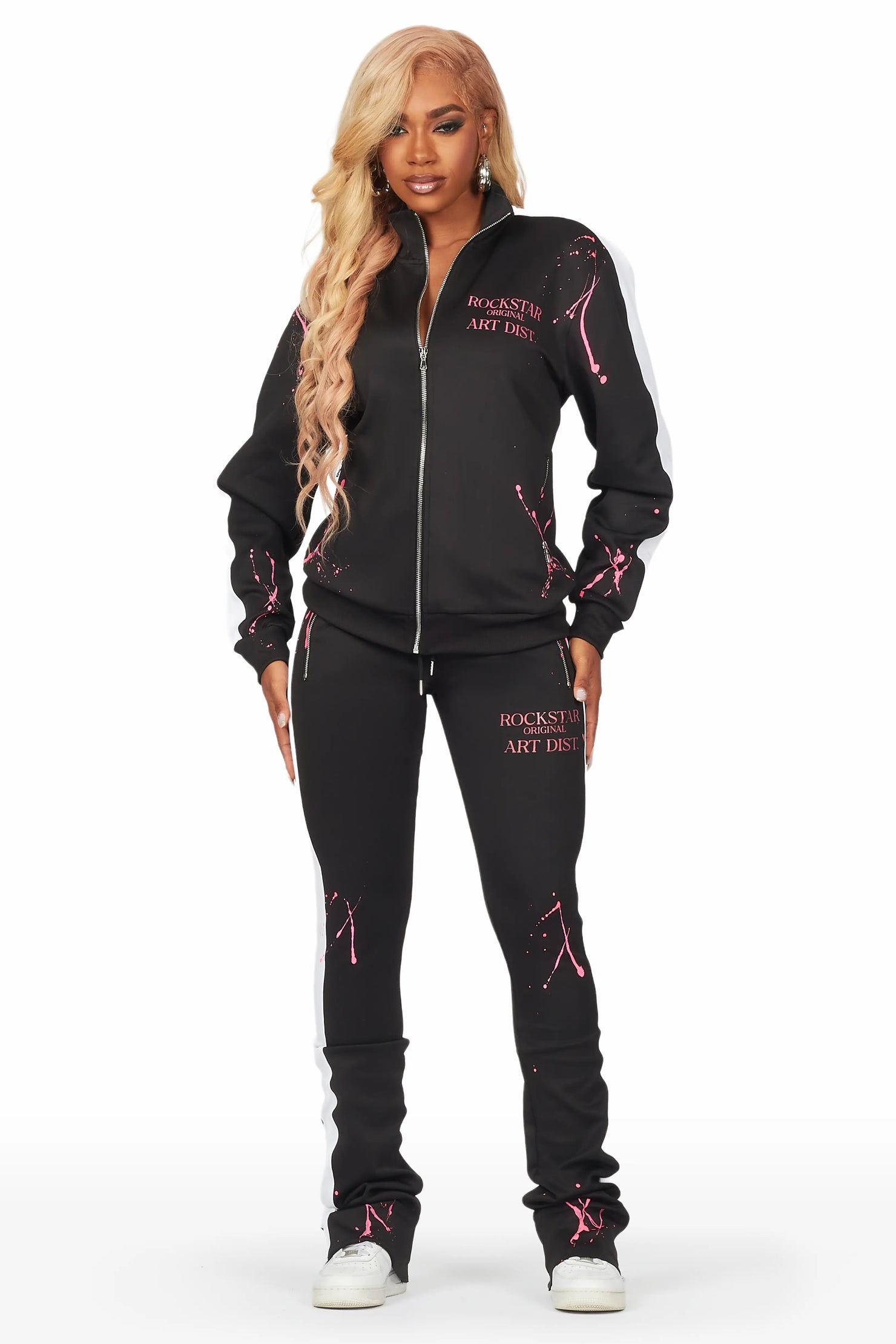 Tara Black Tricot Stacked Trackset