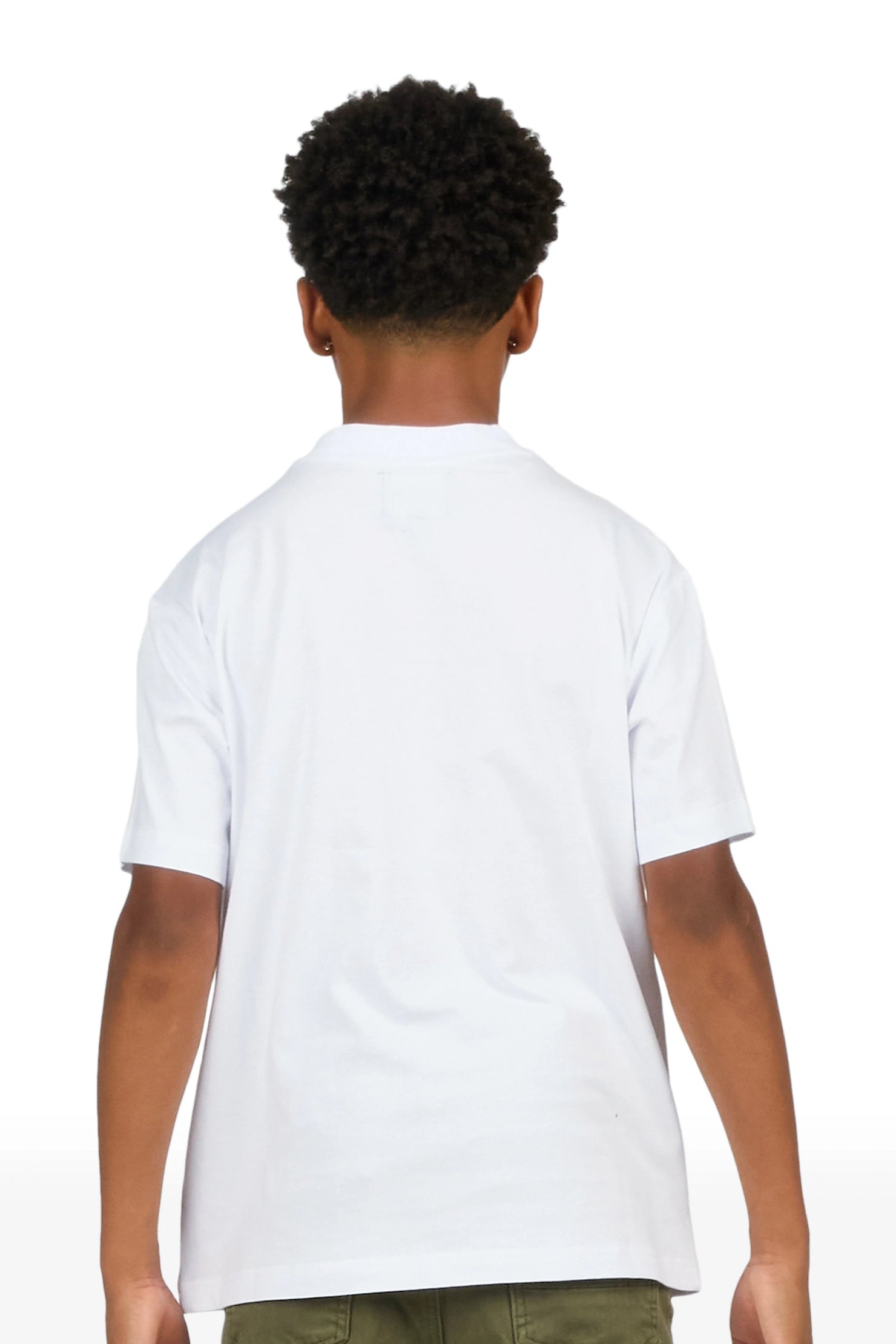 Boys Ace White Graphic T-Shirt