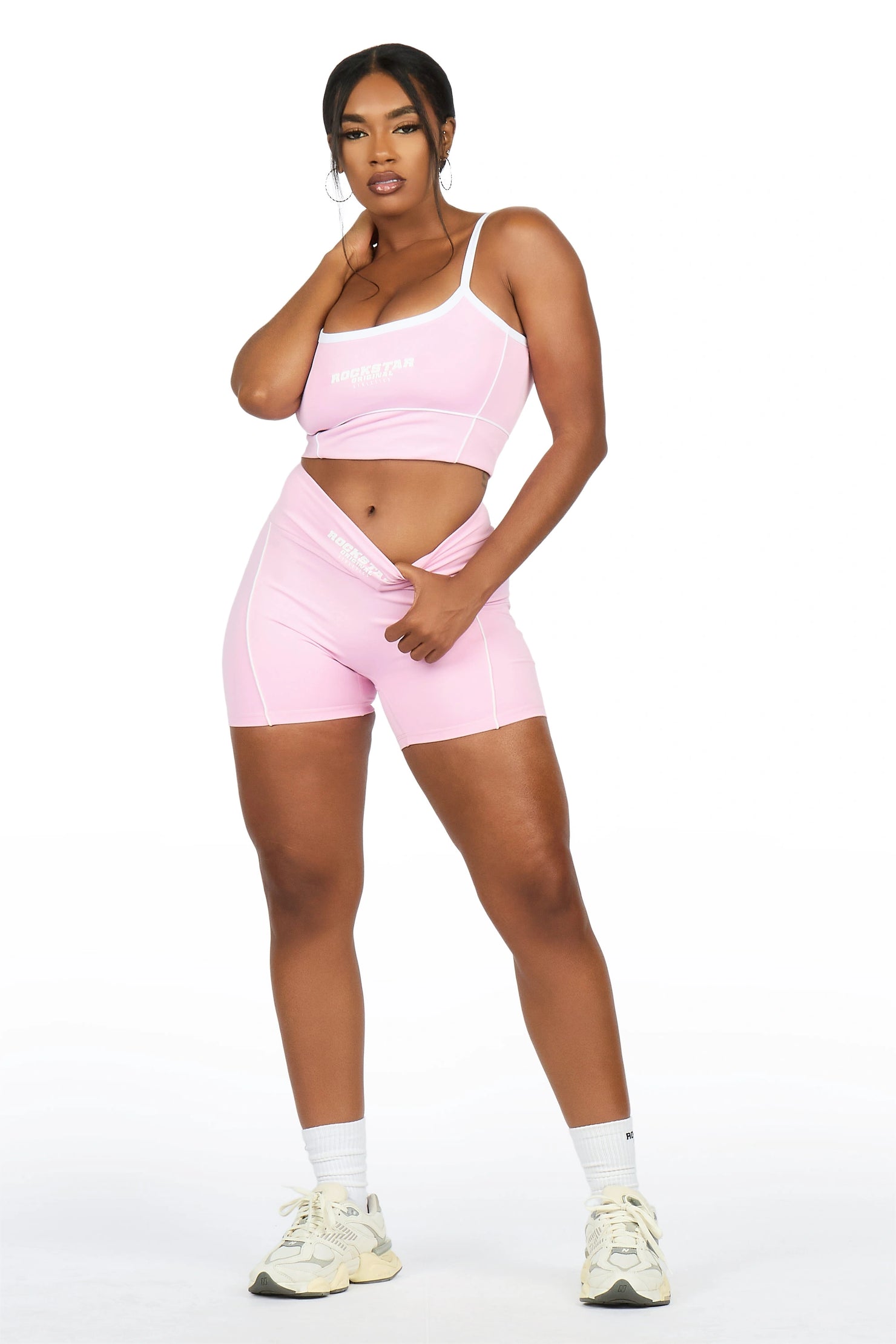 Lamiria Pink Active Bike Short Set