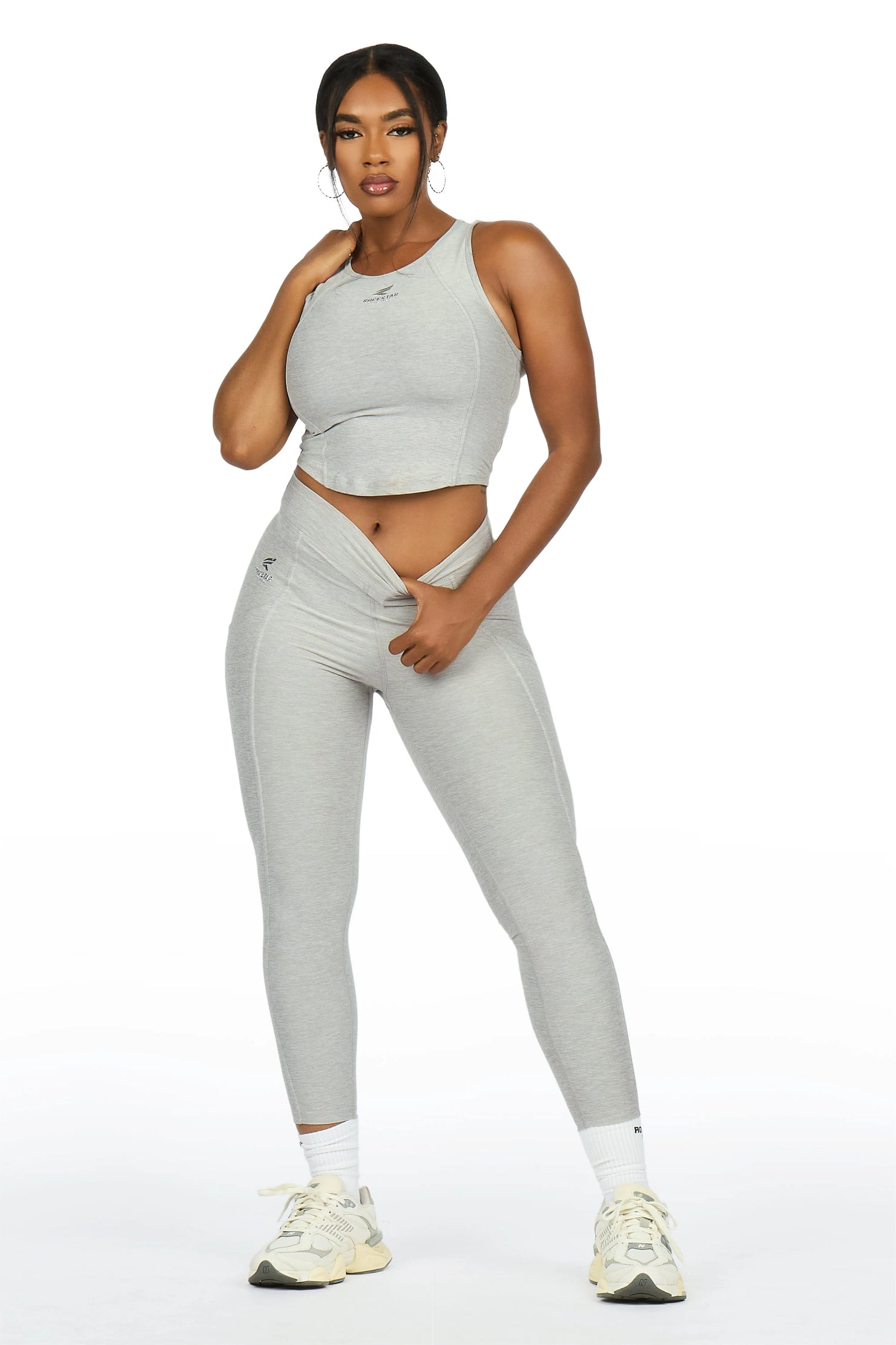 Laveta Grey Tank Active Set