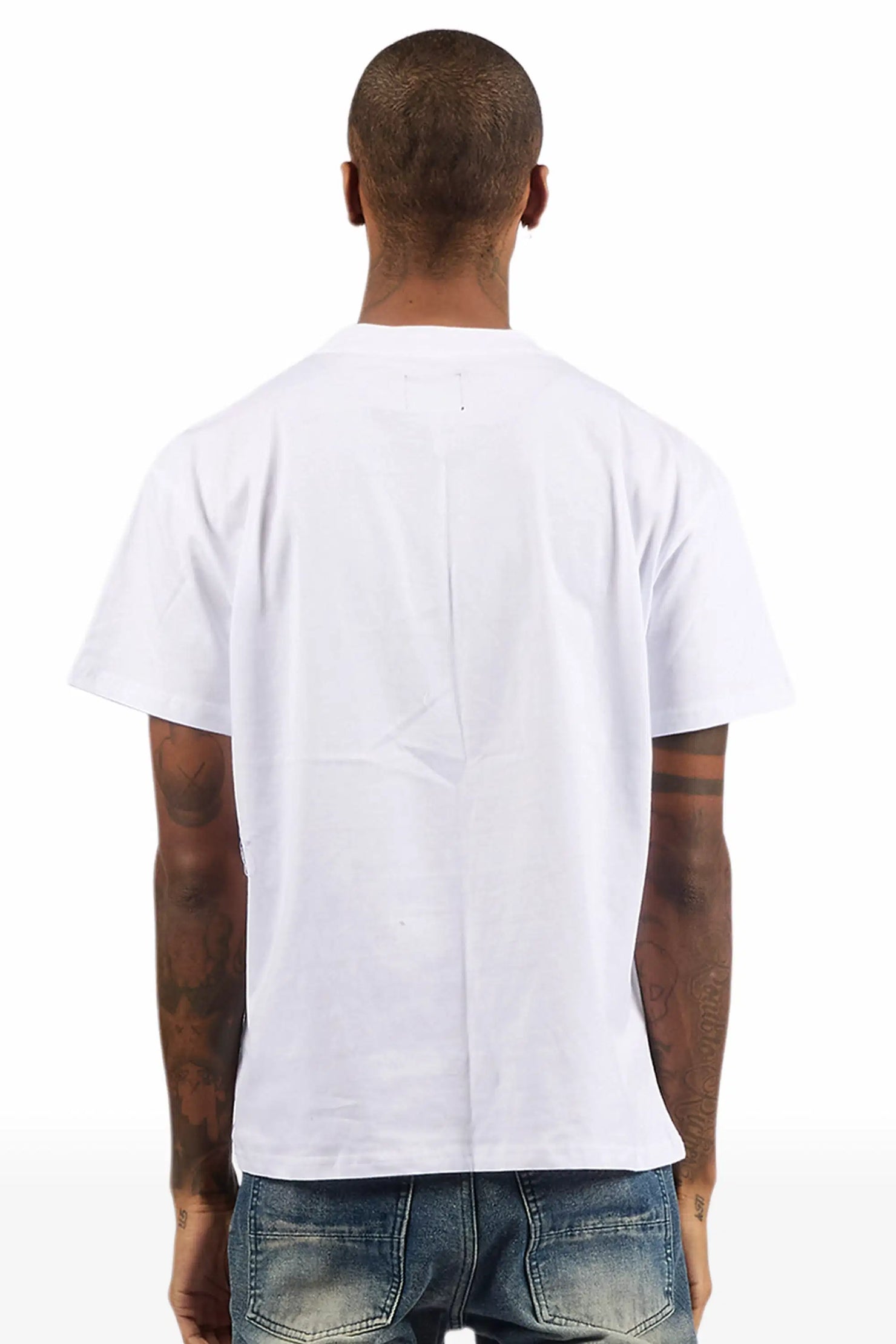 Dieter White Oversized Graphic T-Shirt