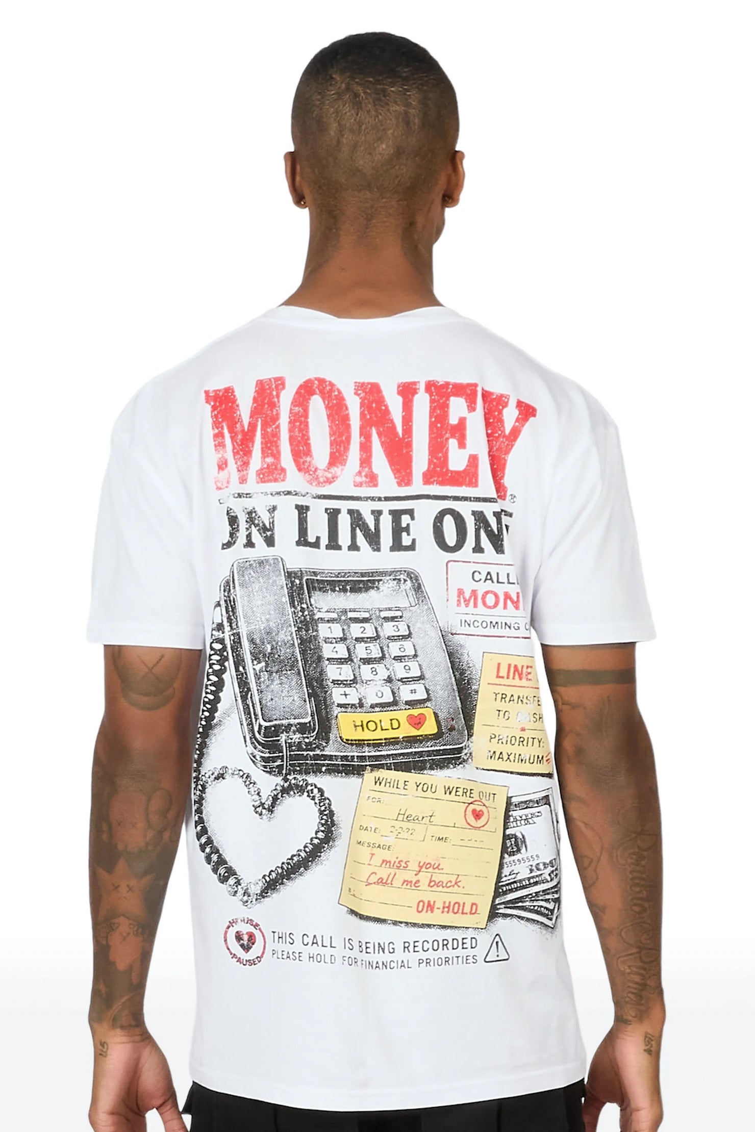 Kaizen White Oversized Graphic T-Shirt